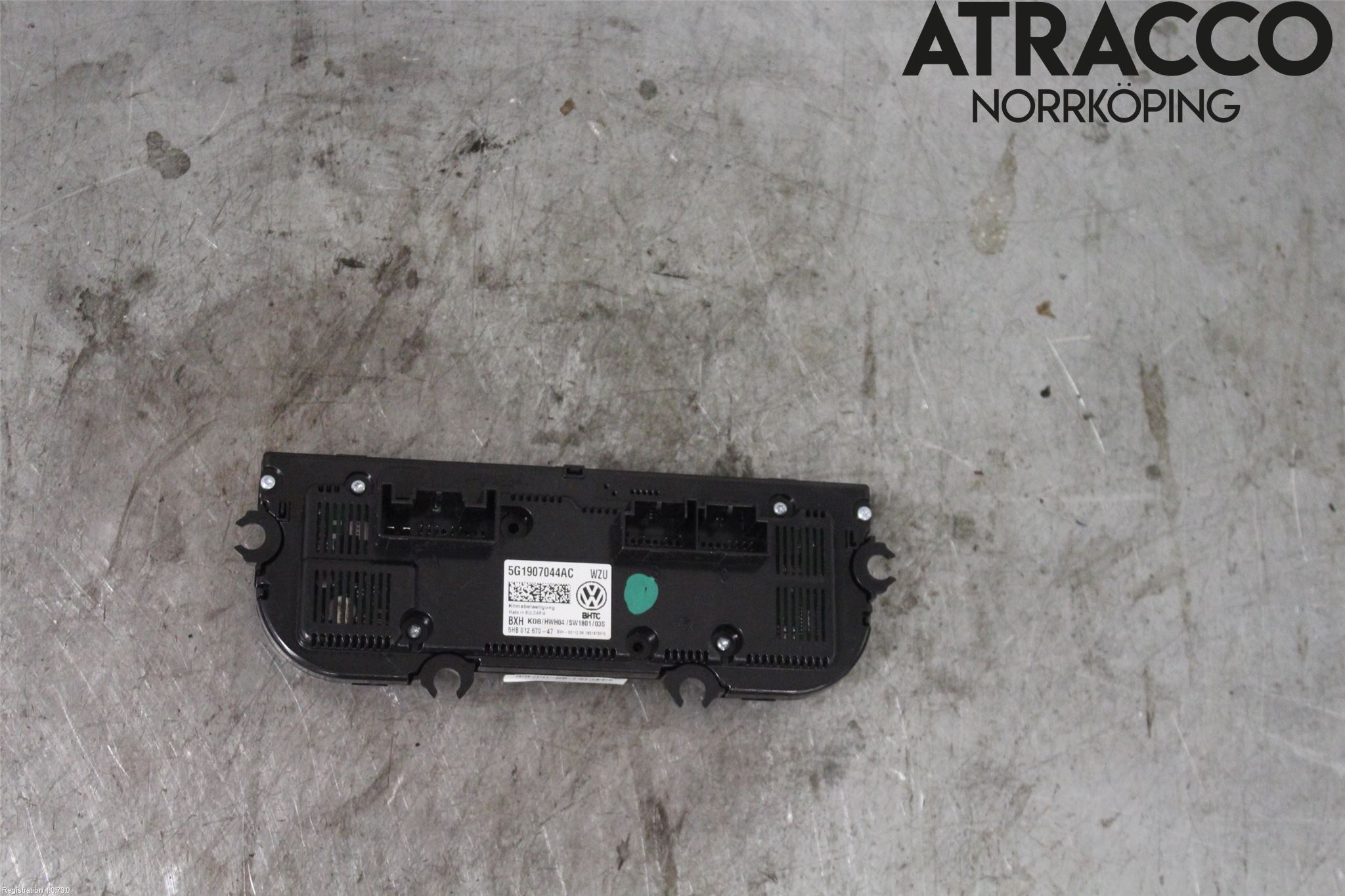 Volkswagen VW GOLF / E-GOLF VII 13-20 Varmeapparat Panel(Regulering)