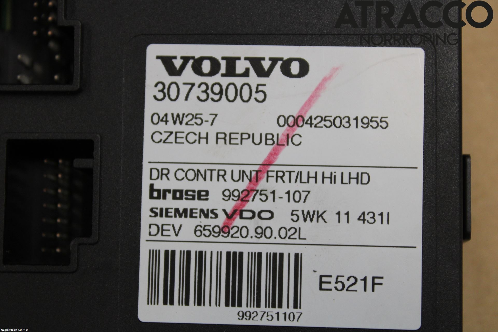 Volvo V50 04-07 Vindusheismotor