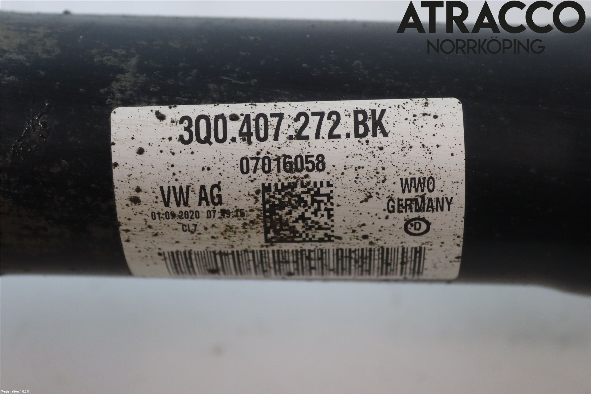 Volkswagen VW PASSAT 20-24 Drivaksel Foran Kompl Høyre