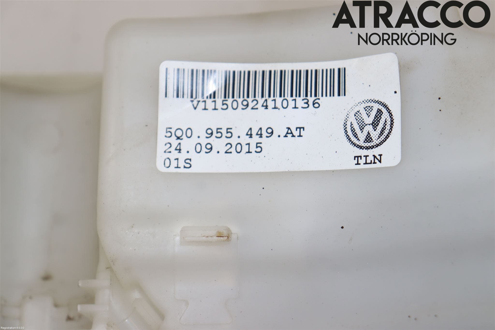 Volkswagen VW GOLF / E-GOLF VII 13-20 Spylerbeholder Frontrute-Lykte