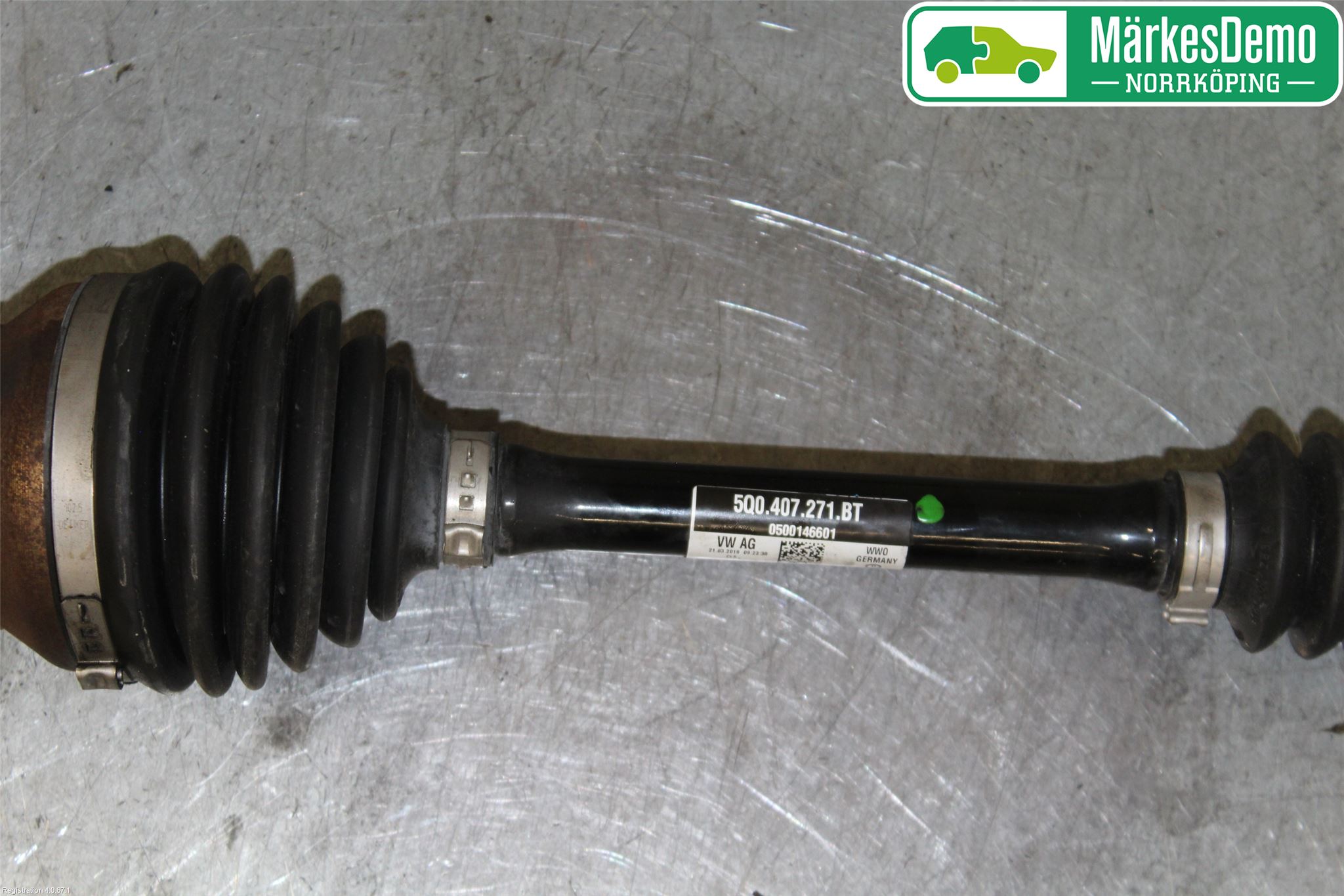 Volkswagen VW GOLF / E-GOLF VII 13-20 Drivaksel Foran Kompl Venstre