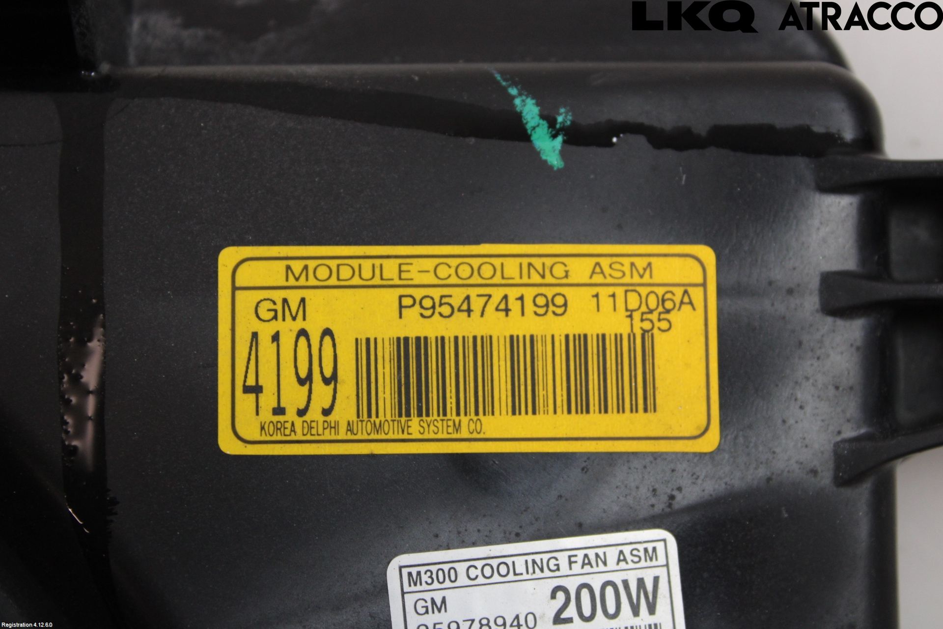 GM CHEVROLET SPARK Kjølevifte Elektrisk