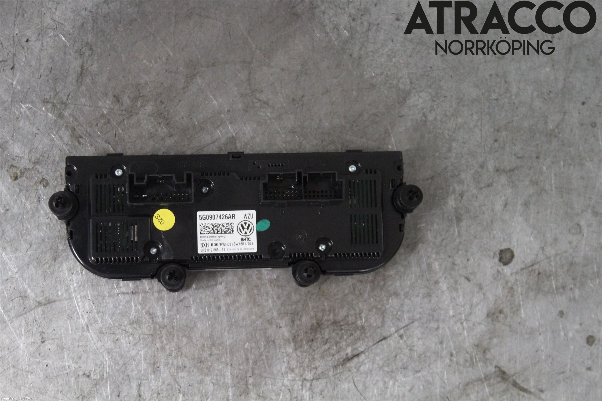 Volkswagen VW GOLF / E-GOLF VII 13-20 Varmeapparat Panel(Regulering)