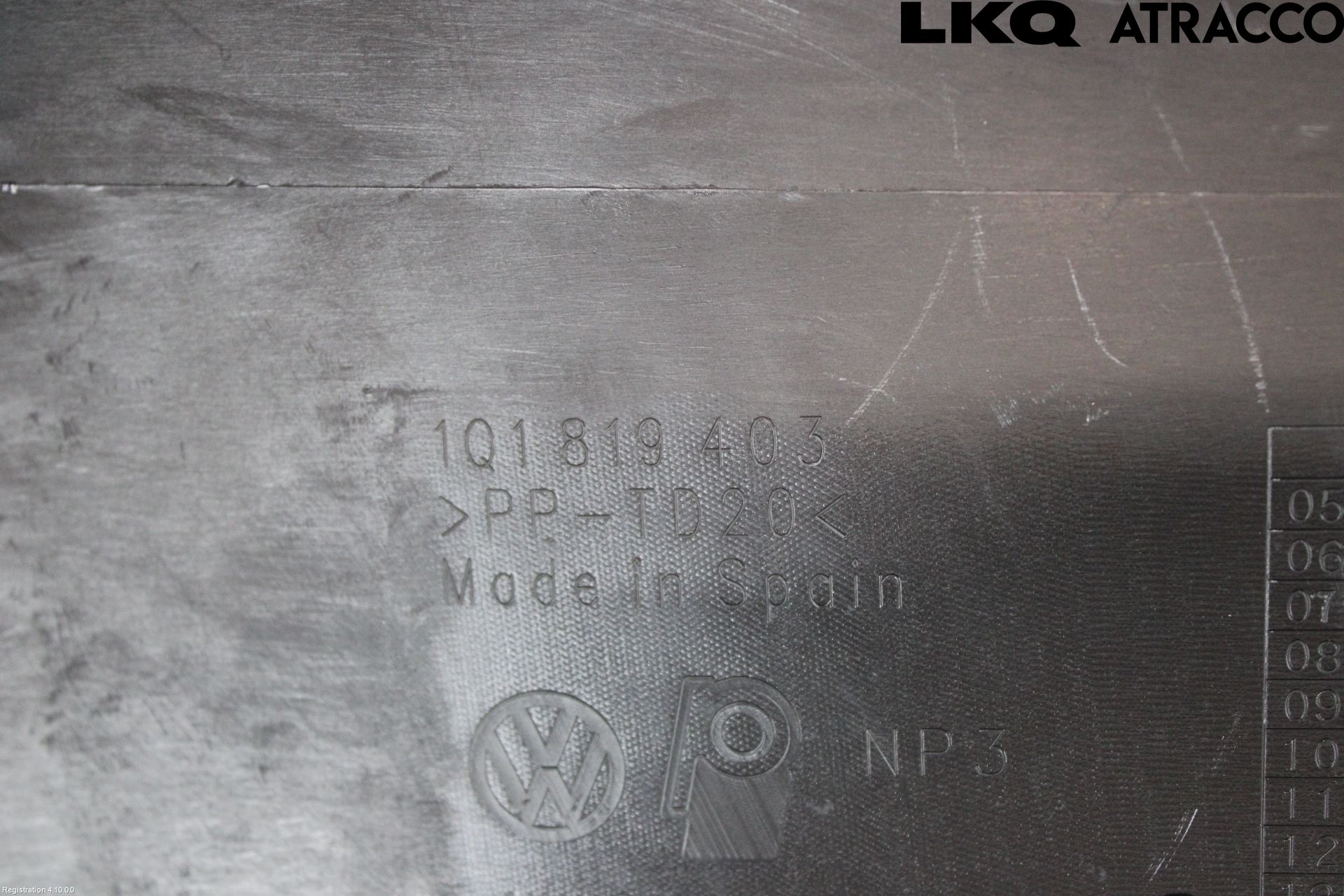 Volkswagen VW EOS  11- Visker Deksel-Grill-Under Frr