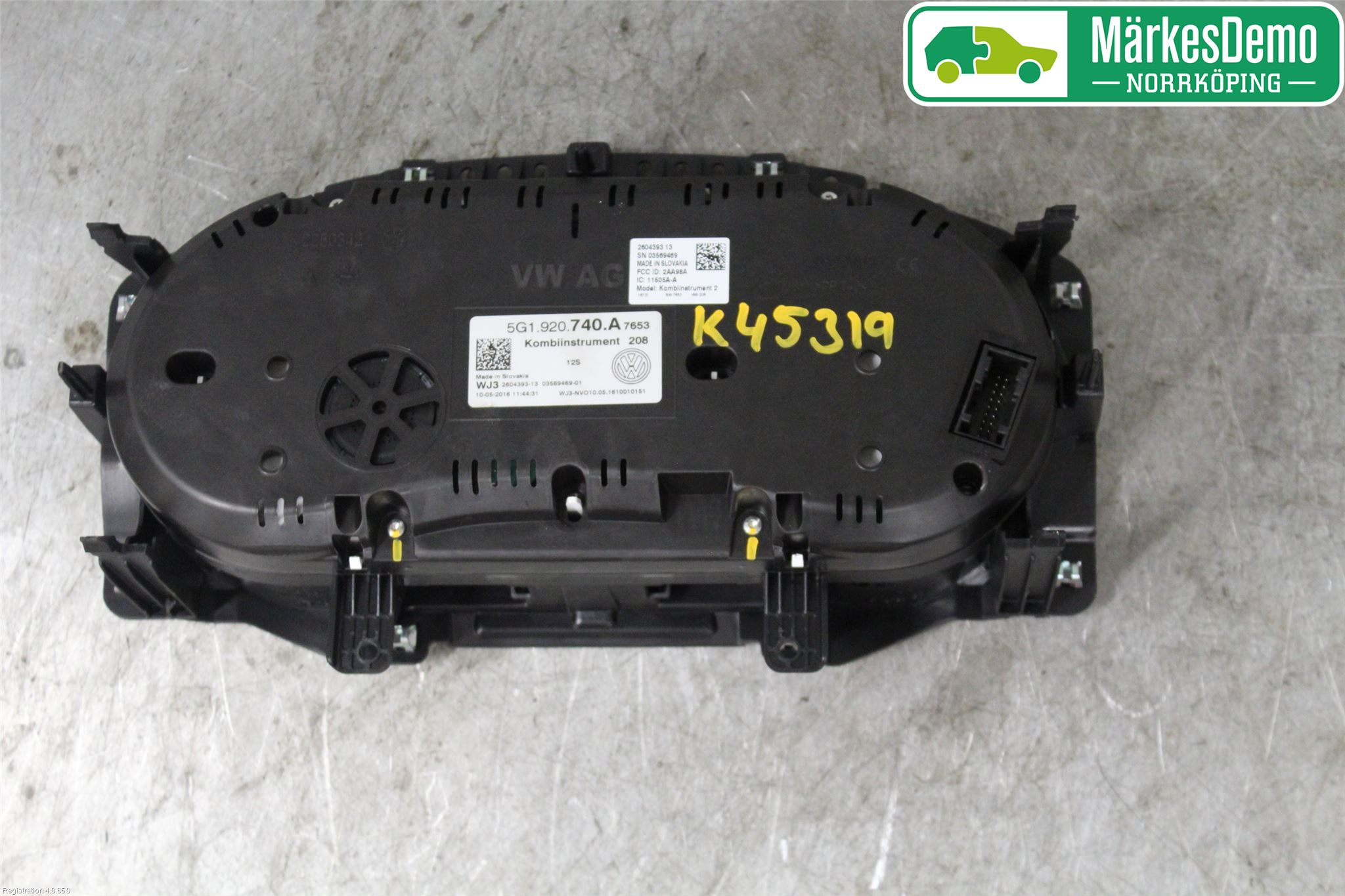 Volkswagen VW GOLF / E-GOLF VII 13-20 Instr Kombinert