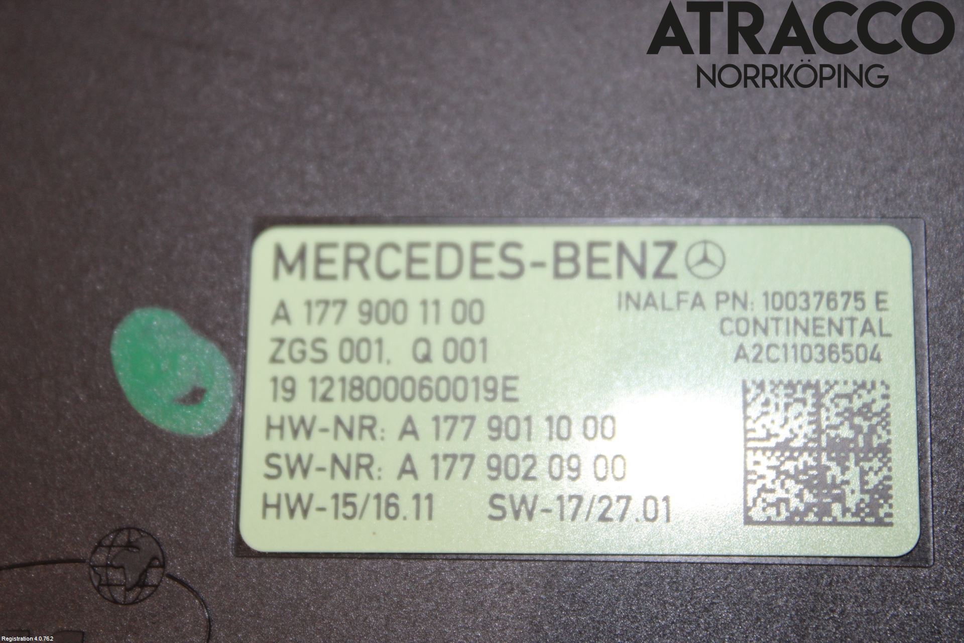 Mercedes-Benz MB CLA-KLASS (C118/X118) 19- Styreenhet Takluke