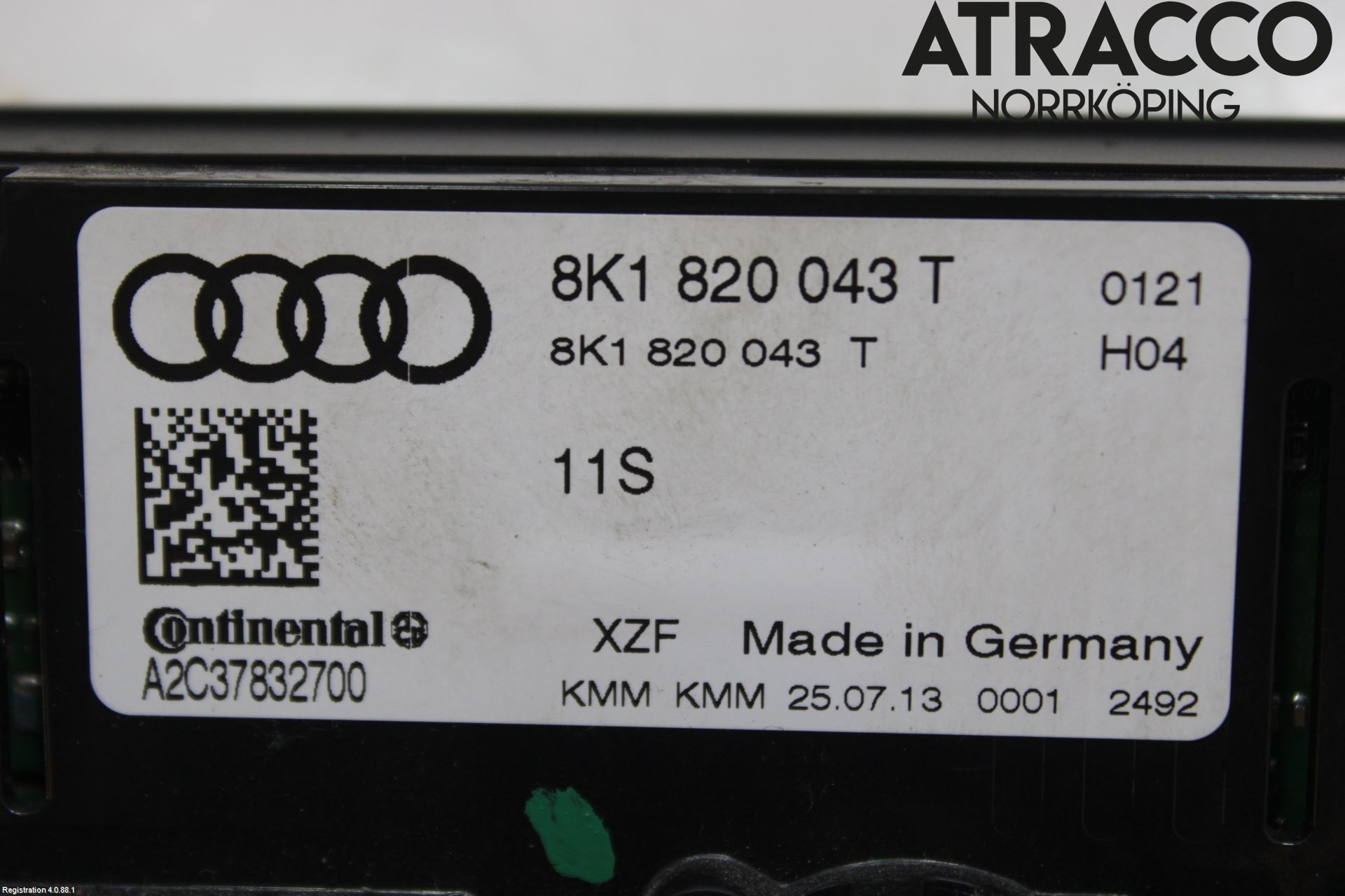 Audi A4 12-15 Varmeapparat Panel(Regulering)