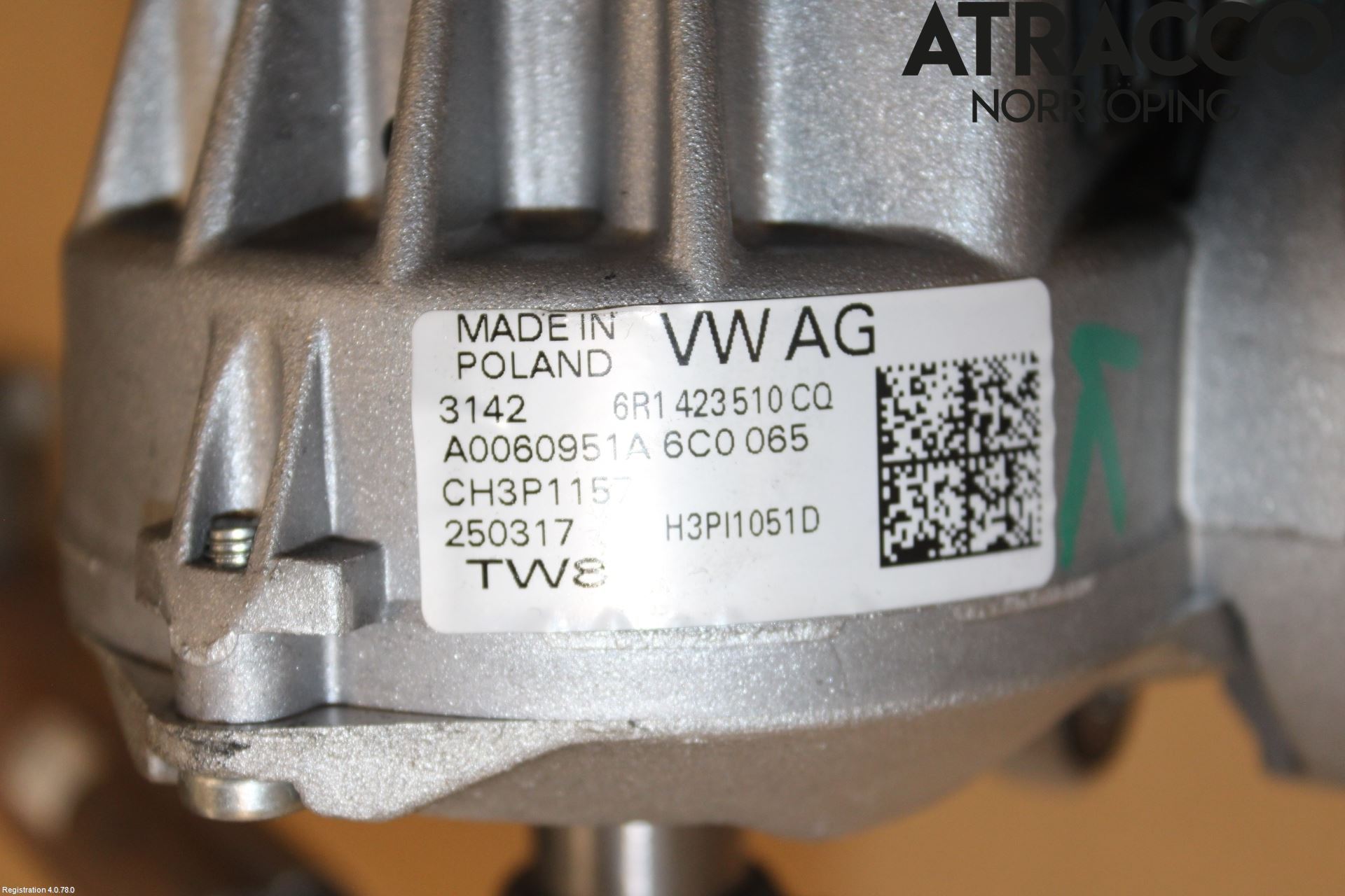 Audi A1/S1 11-18 Rattakselaggregat Innebygd Servo