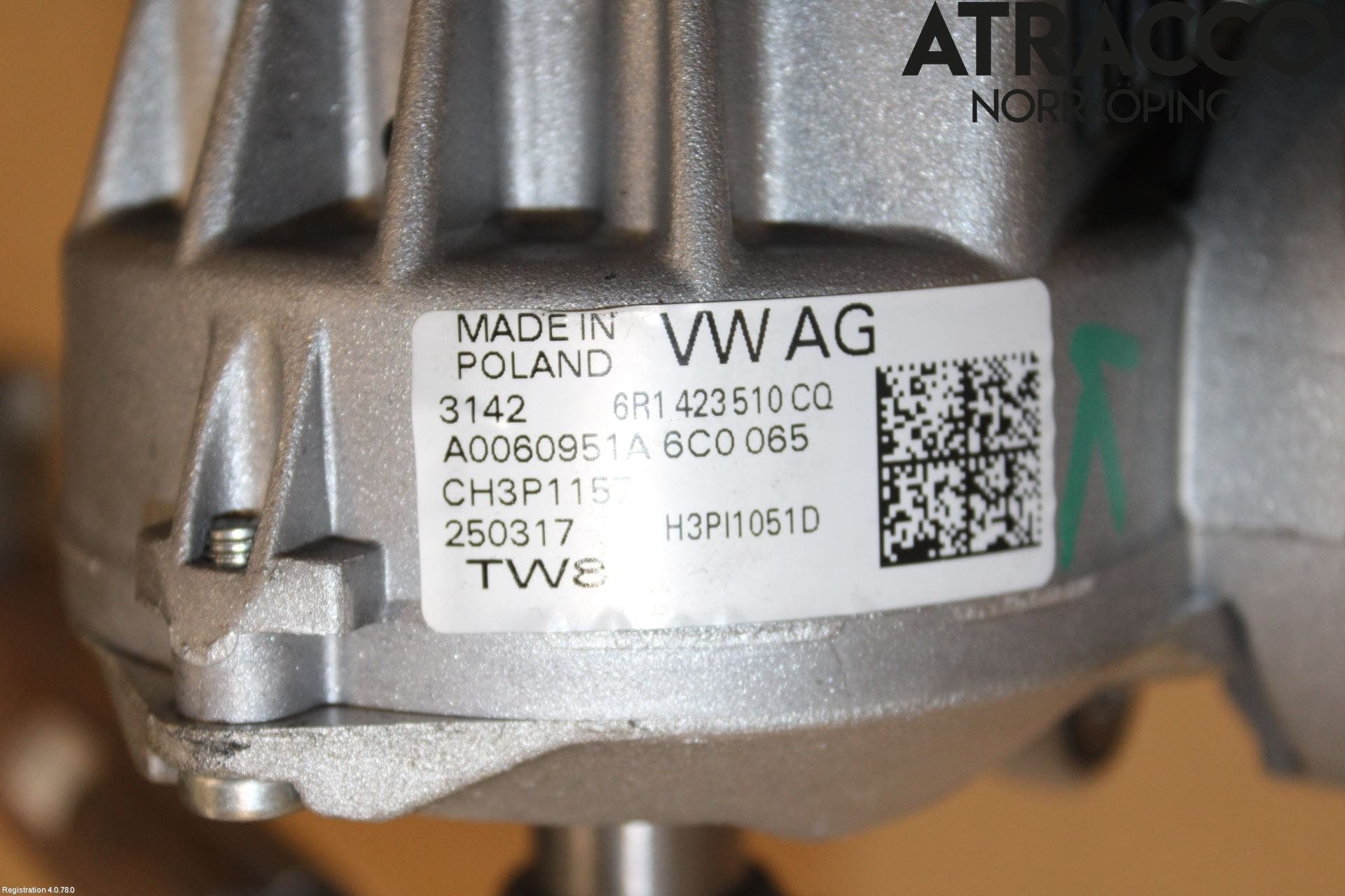 Audi A1/S1 11-18 Rattakselaggregat Innebygd Servo