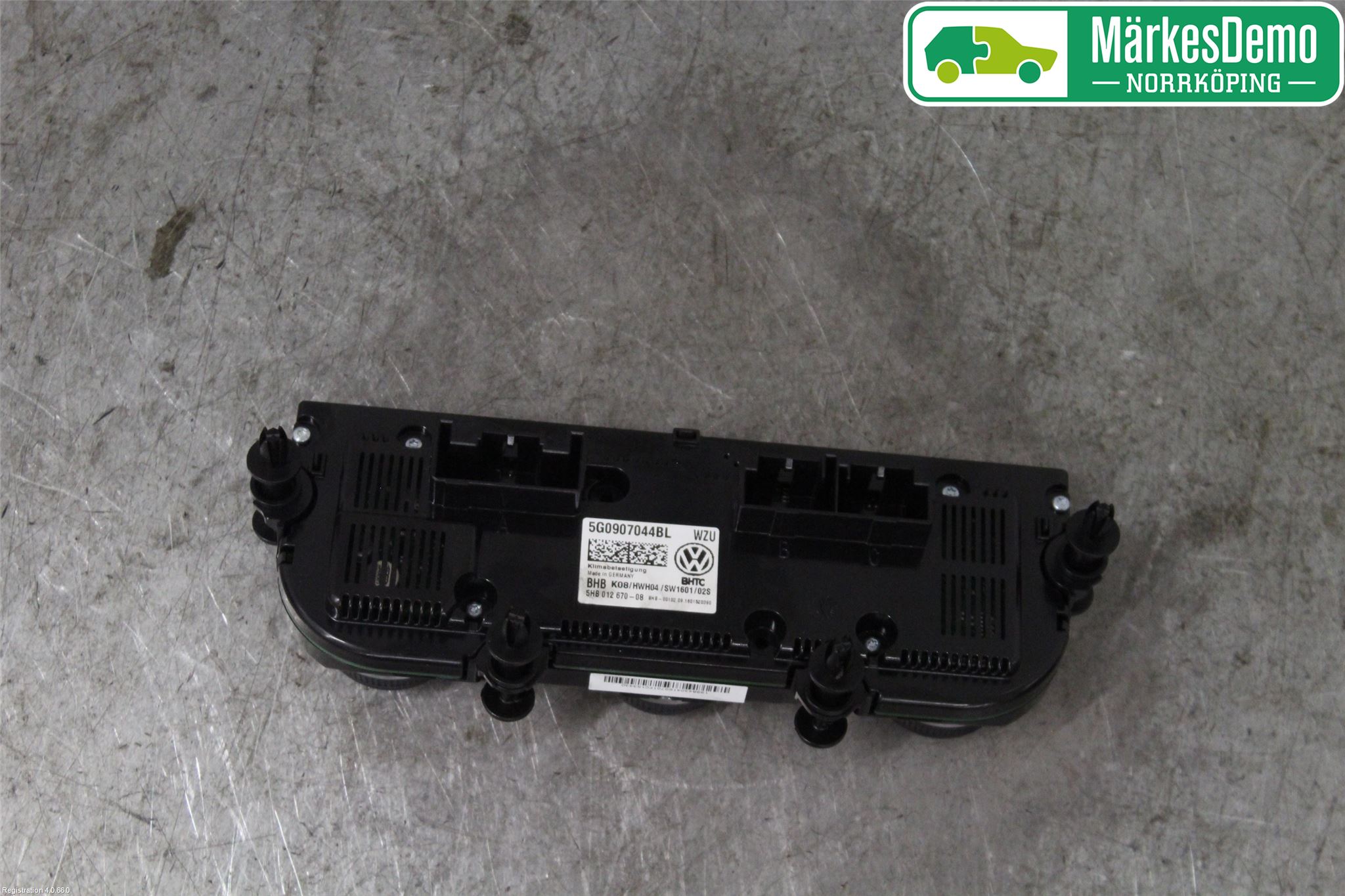 Volkswagen VW GOLF / E-GOLF VII 13-20 Varmeapparat Panel(Regulering)