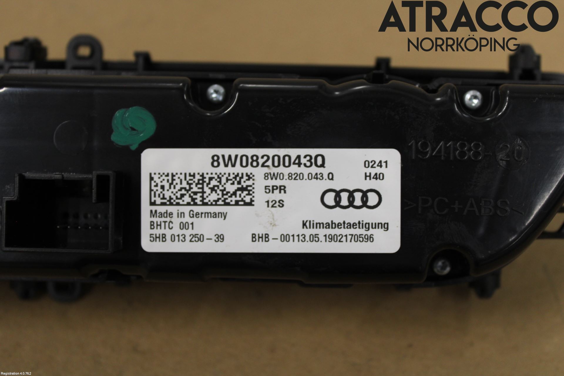 Audi A4/S4 B9 20- Varmeapparat Panel(Regulering)