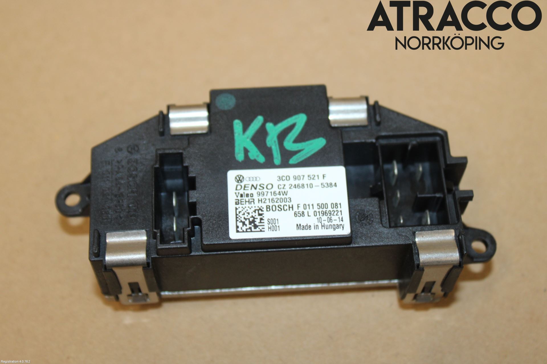 Volkswagen VW PASSAT CC 08-16 Varmeapparat Viftemotstand