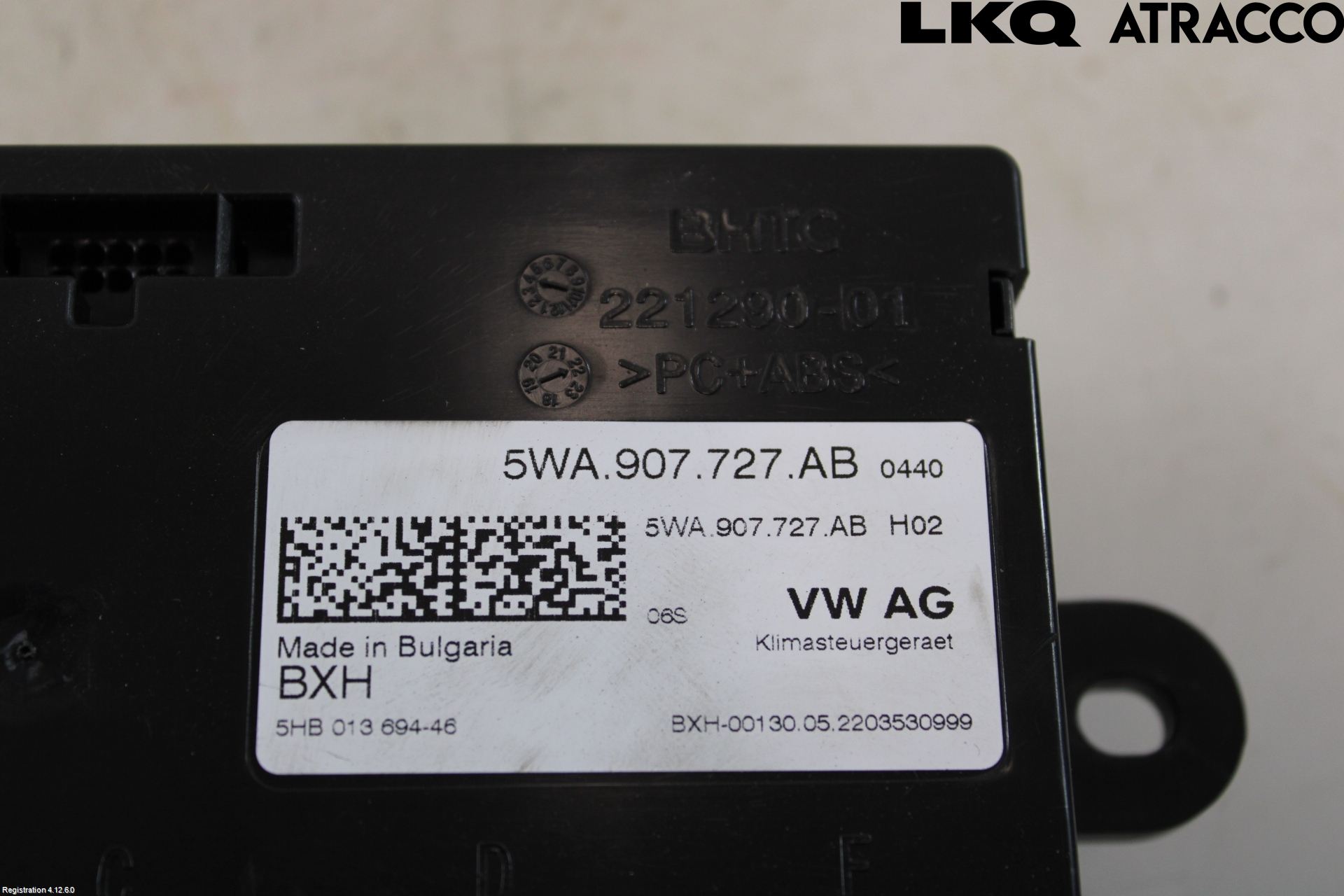 Volkswagen VW CADDY 21- Varme Ac Betjening-Display