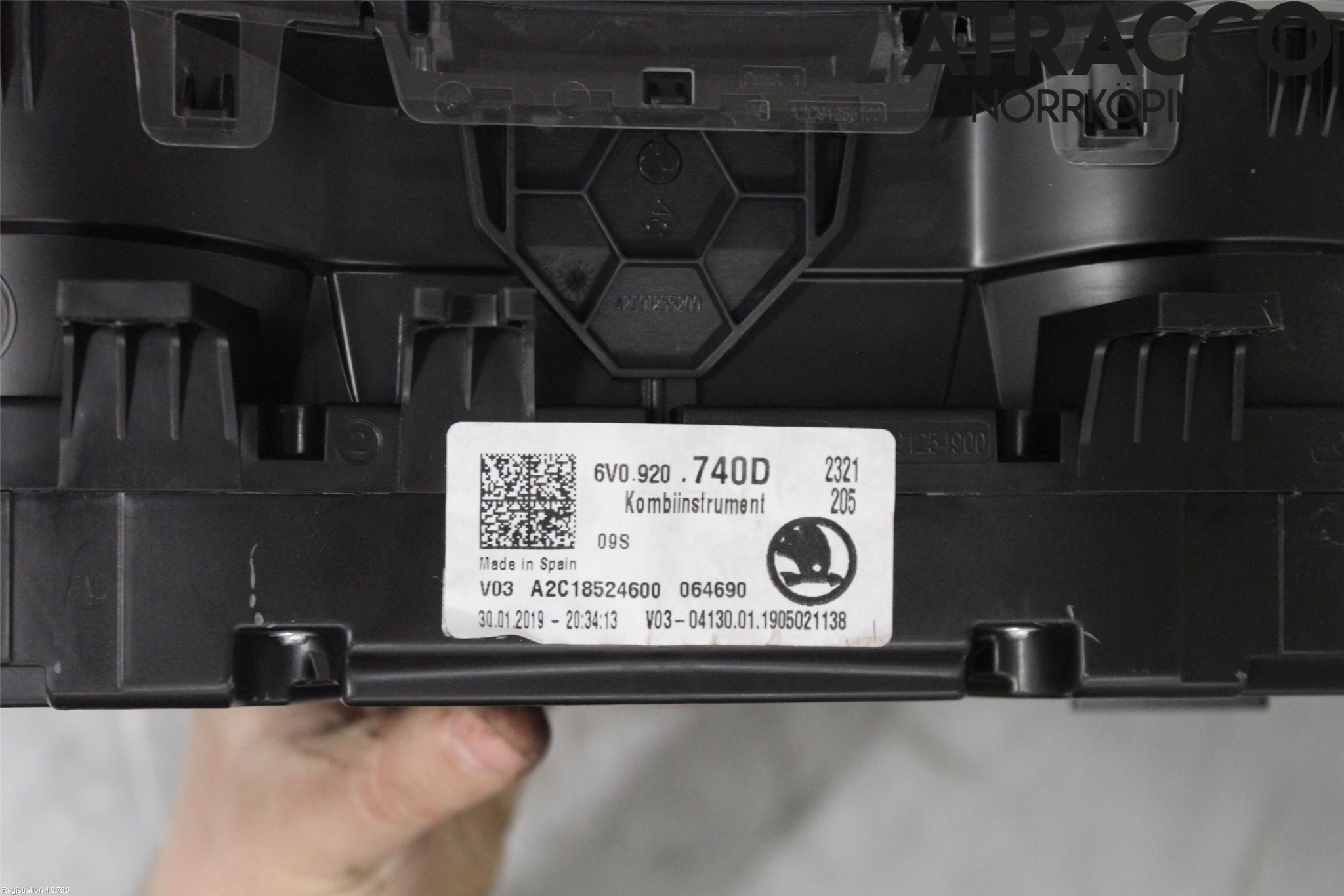 Skoda FABIA 15-21 Instr Kombinert