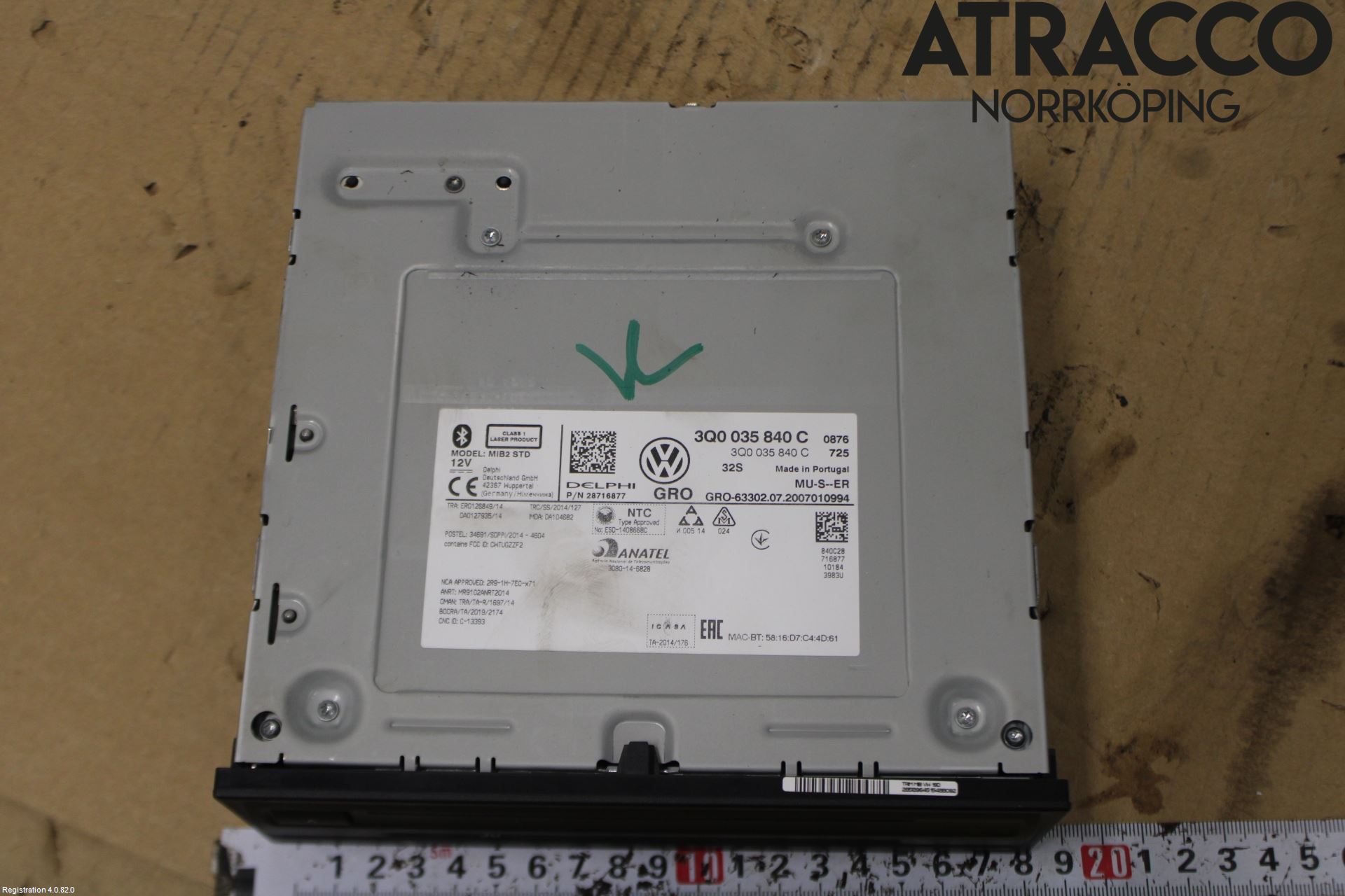 Volkswagen VW T-ROC 18- Stereo Radio Med Cd