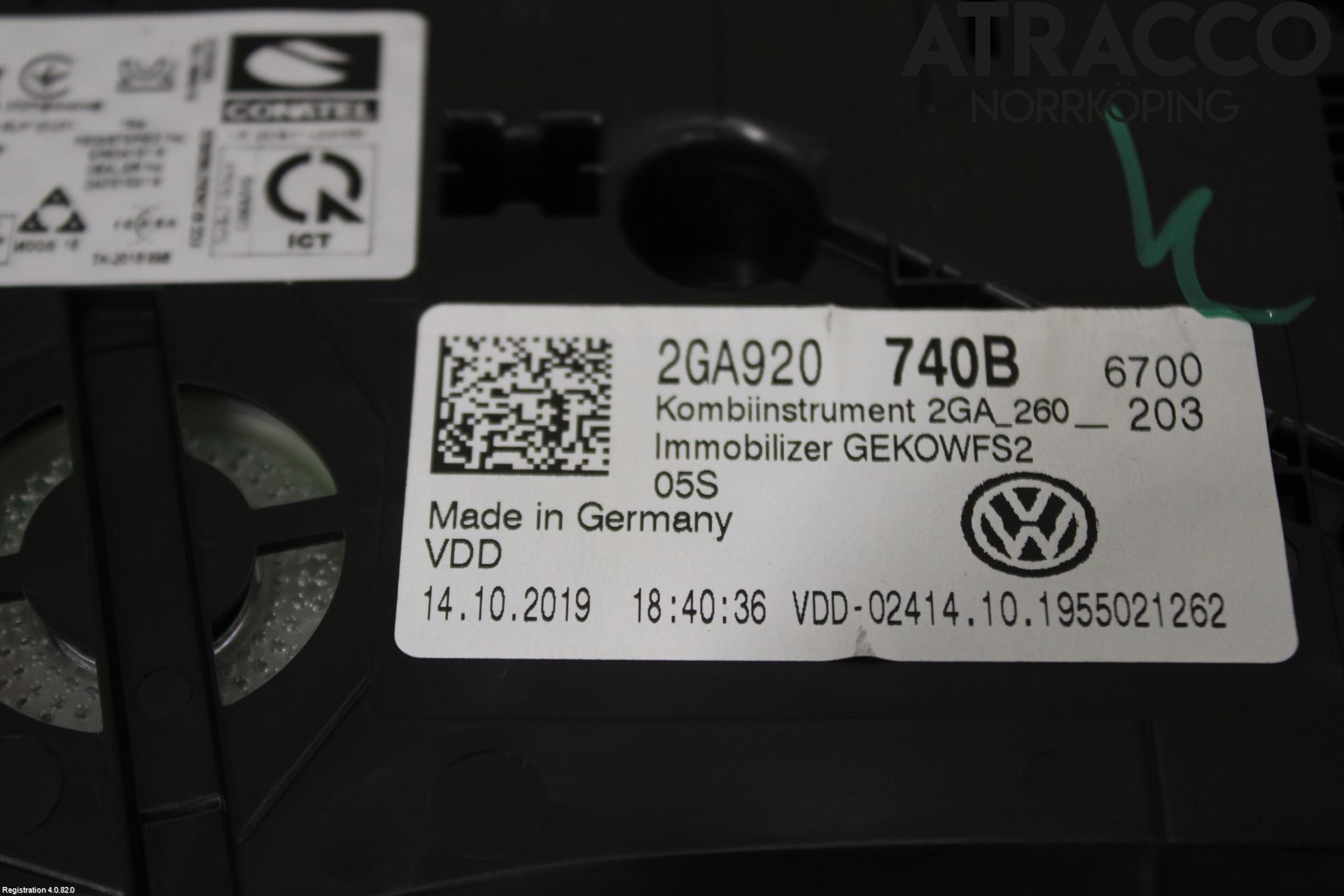 Volkswagen VW T-ROC 18- Instr Kombinert