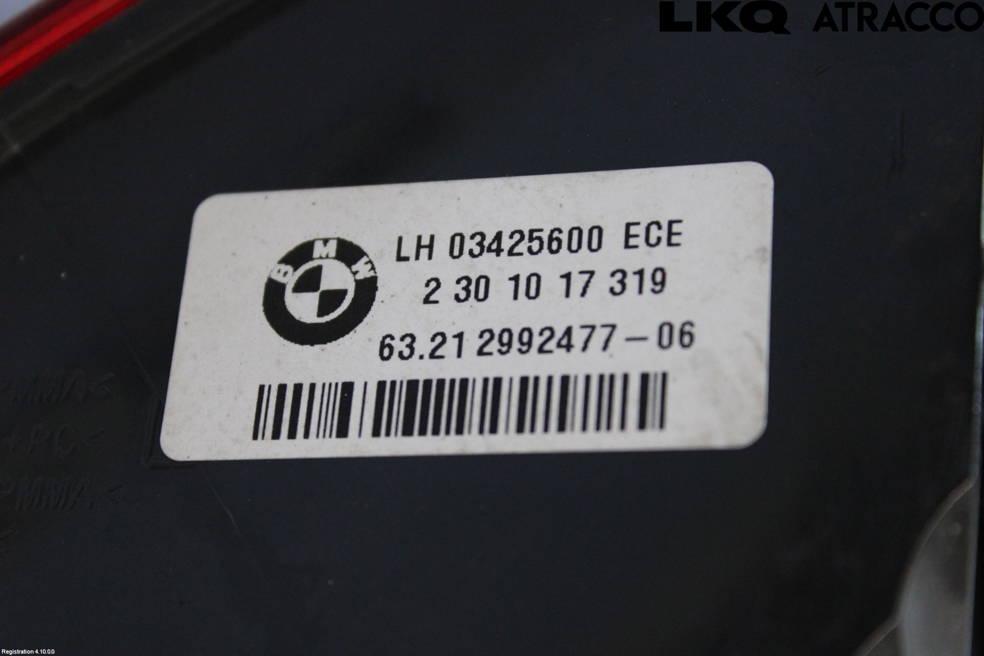 BMW X1 E84 10-15 Baklykt Venstre