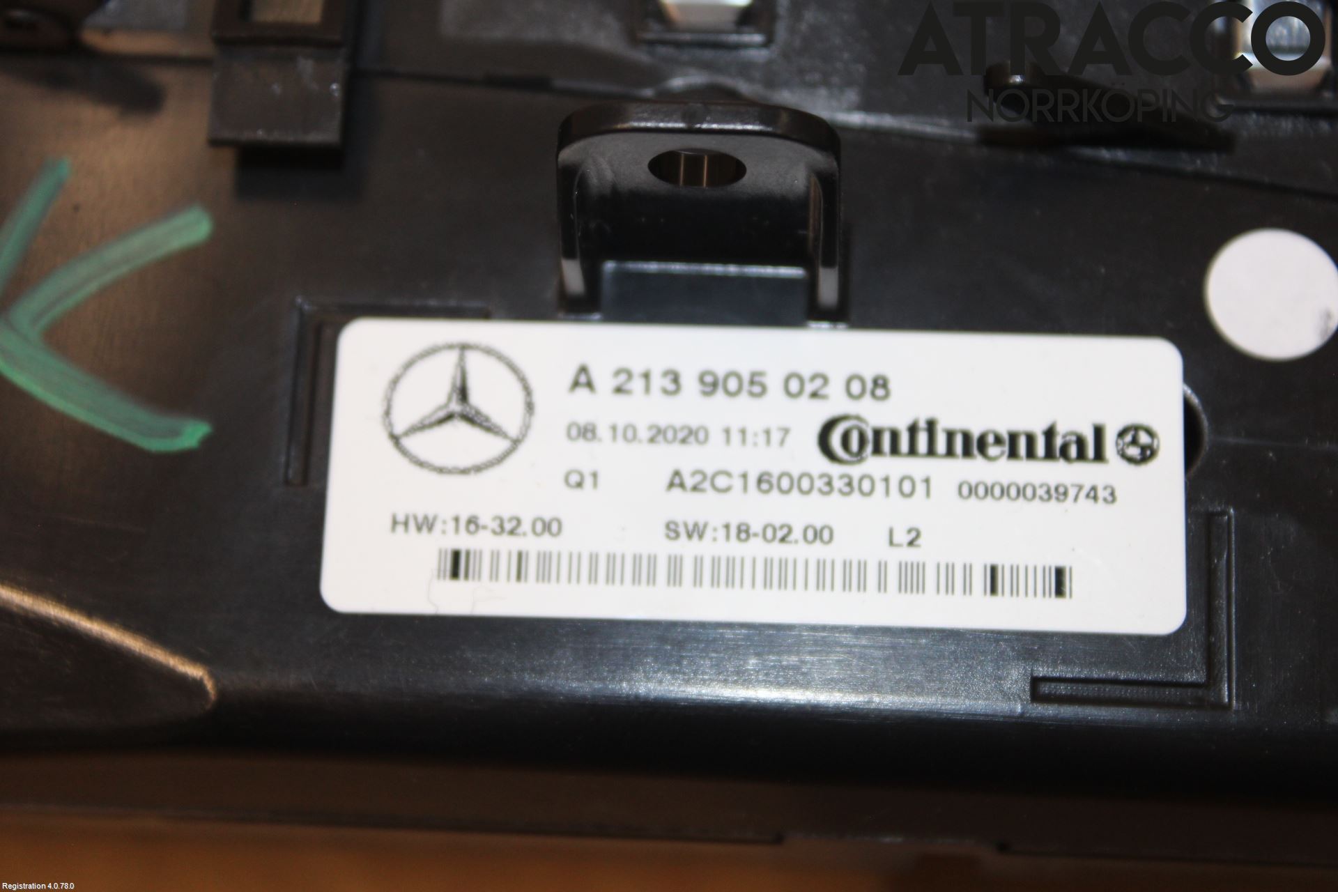 Mercedes-Benz MB E-KLASS (W213) 16-23 Varmeapparat Panel(Regulering)