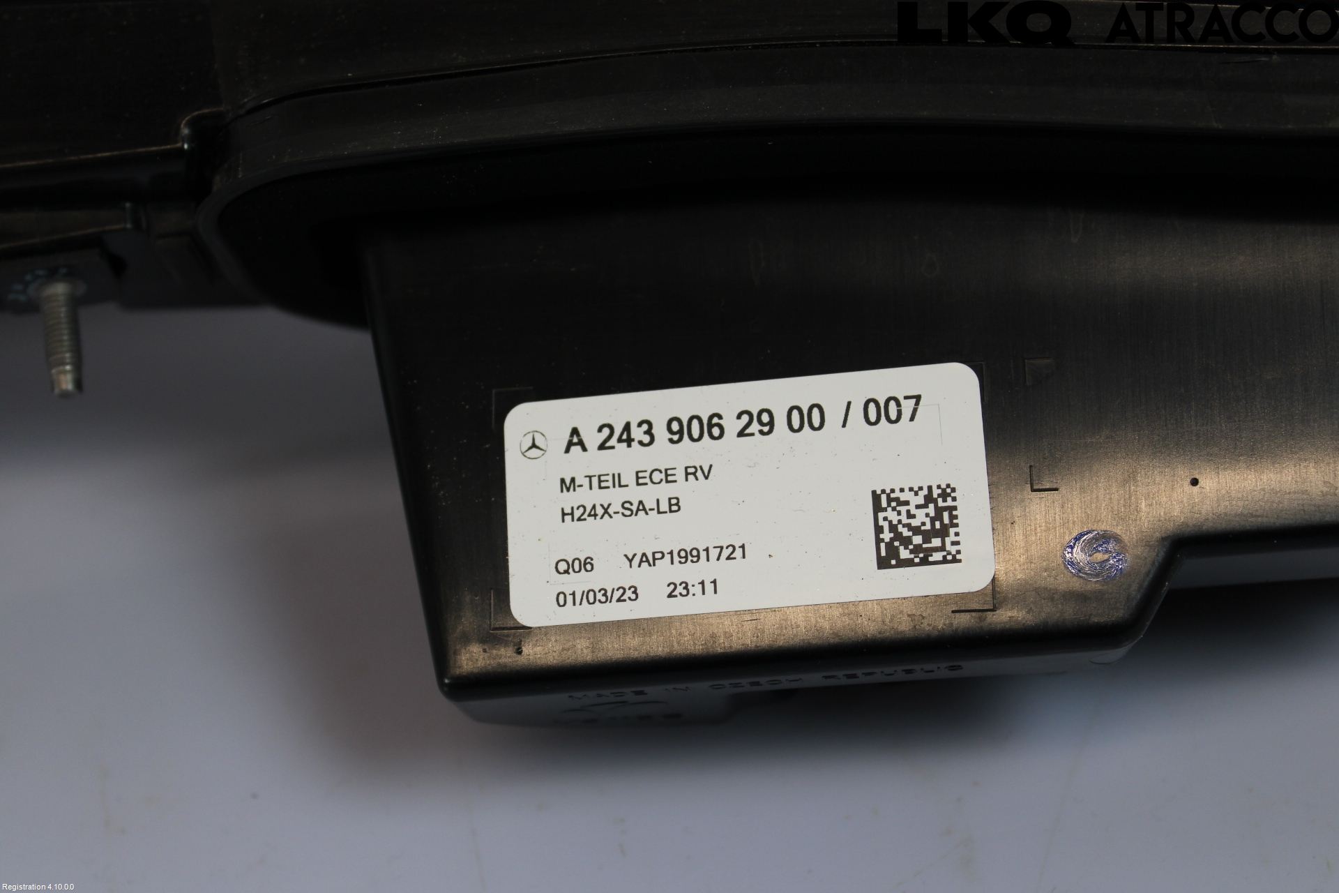 Mercedes-Benz MB EQA (H243) 21- Refleksplate - Skiltplate