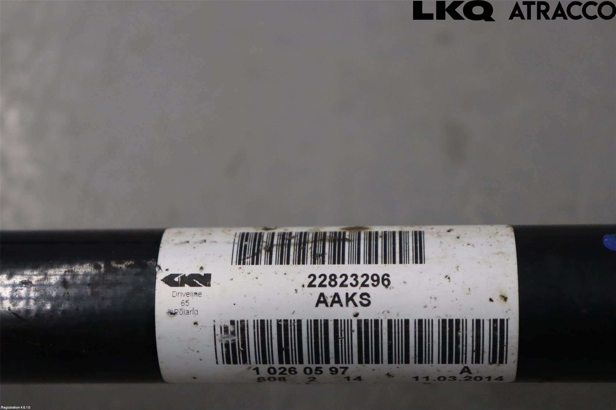Opel INSIGNIA 09-16 Drivaksel Bak Kompl Venstre
