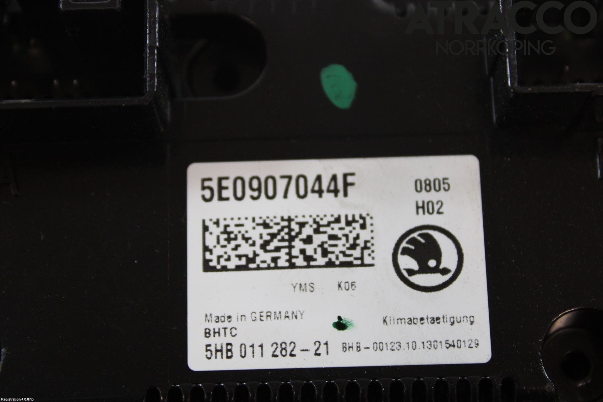 Skoda OCTAVIA (5E) 13-20 Varmeapparat Panel(Regulering)