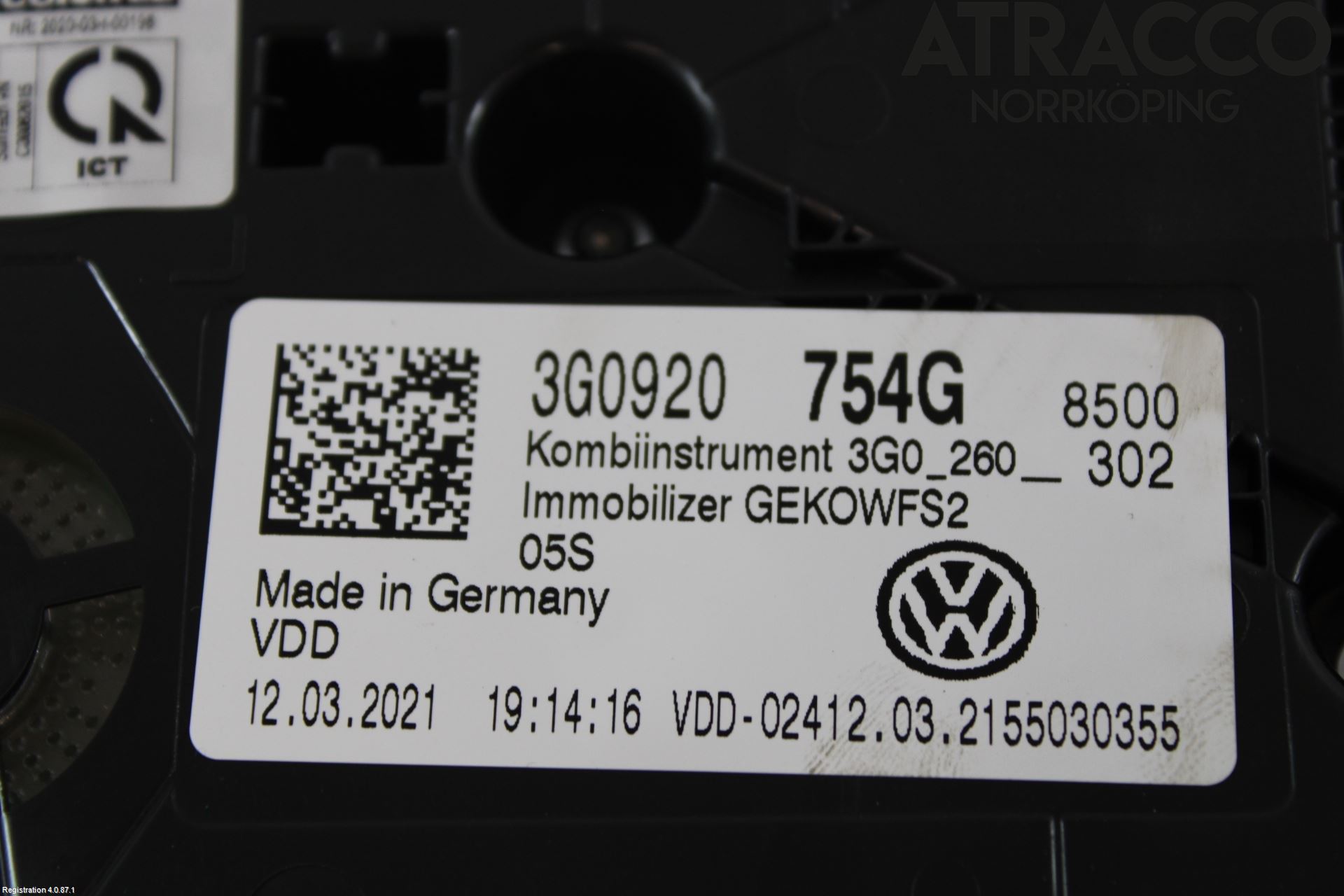 Volkswagen VW PASSAT 20-24 Instr Kombinert