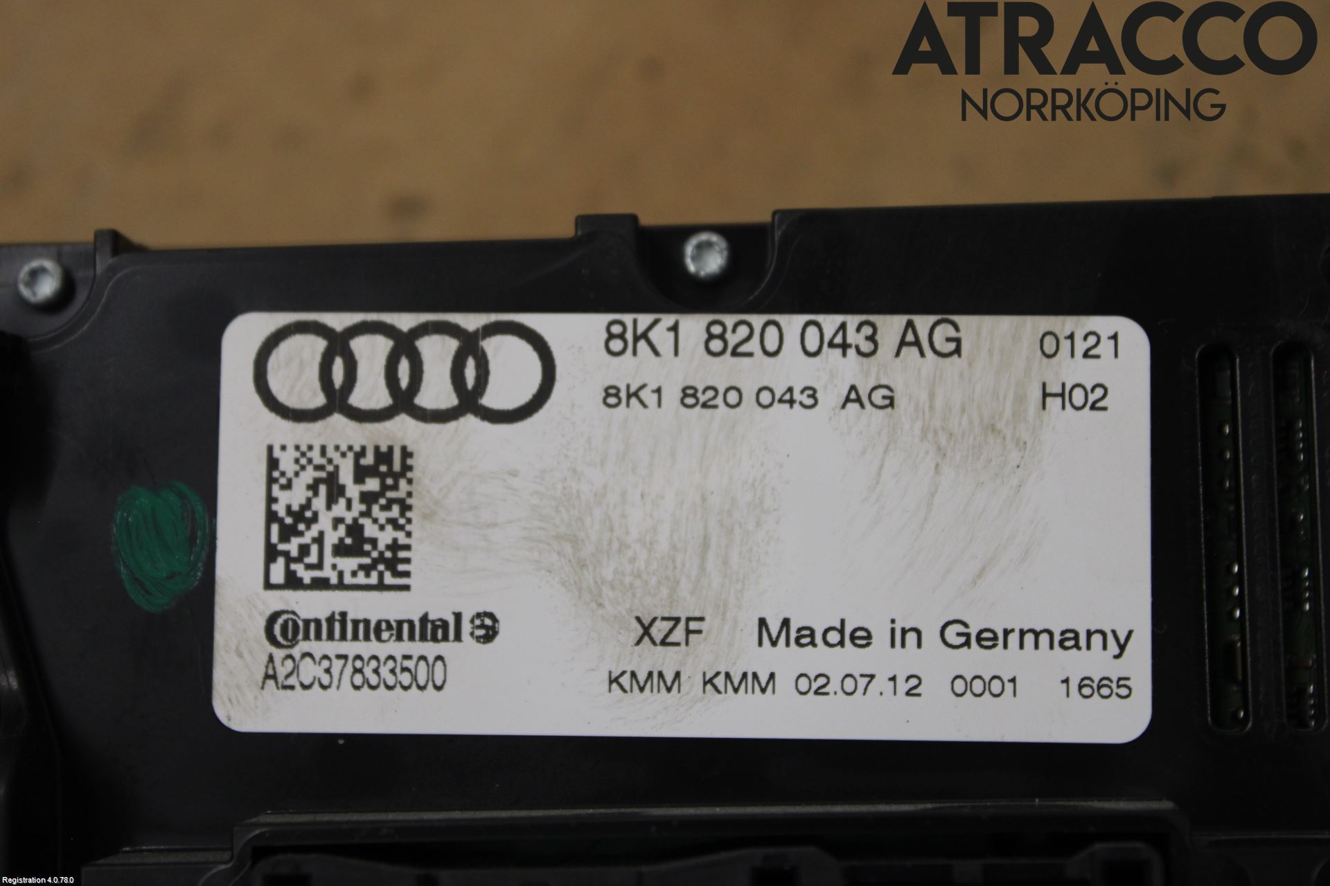 Audi A4 12-15 Varmeapparat Panel(Regulering)