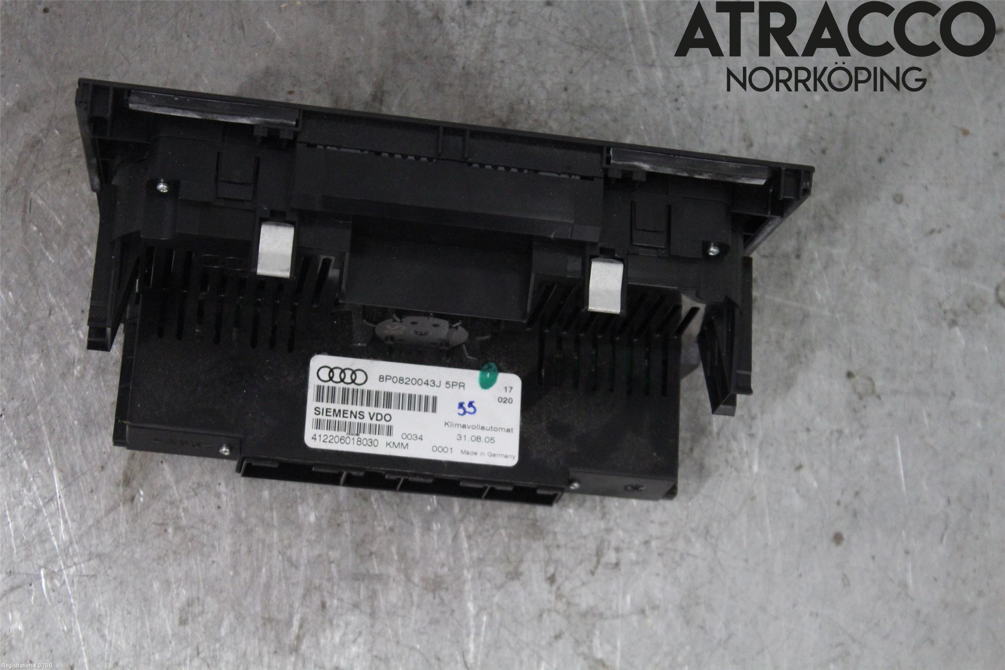 Audi A3/S3 05-13 Varmeapparat Panel(Regulering)