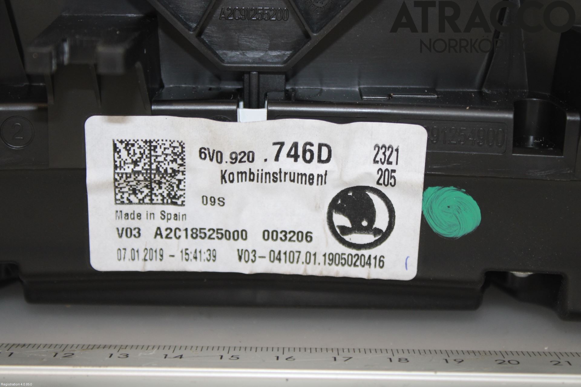 Skoda FABIA 15-21 Instr Kombinert
