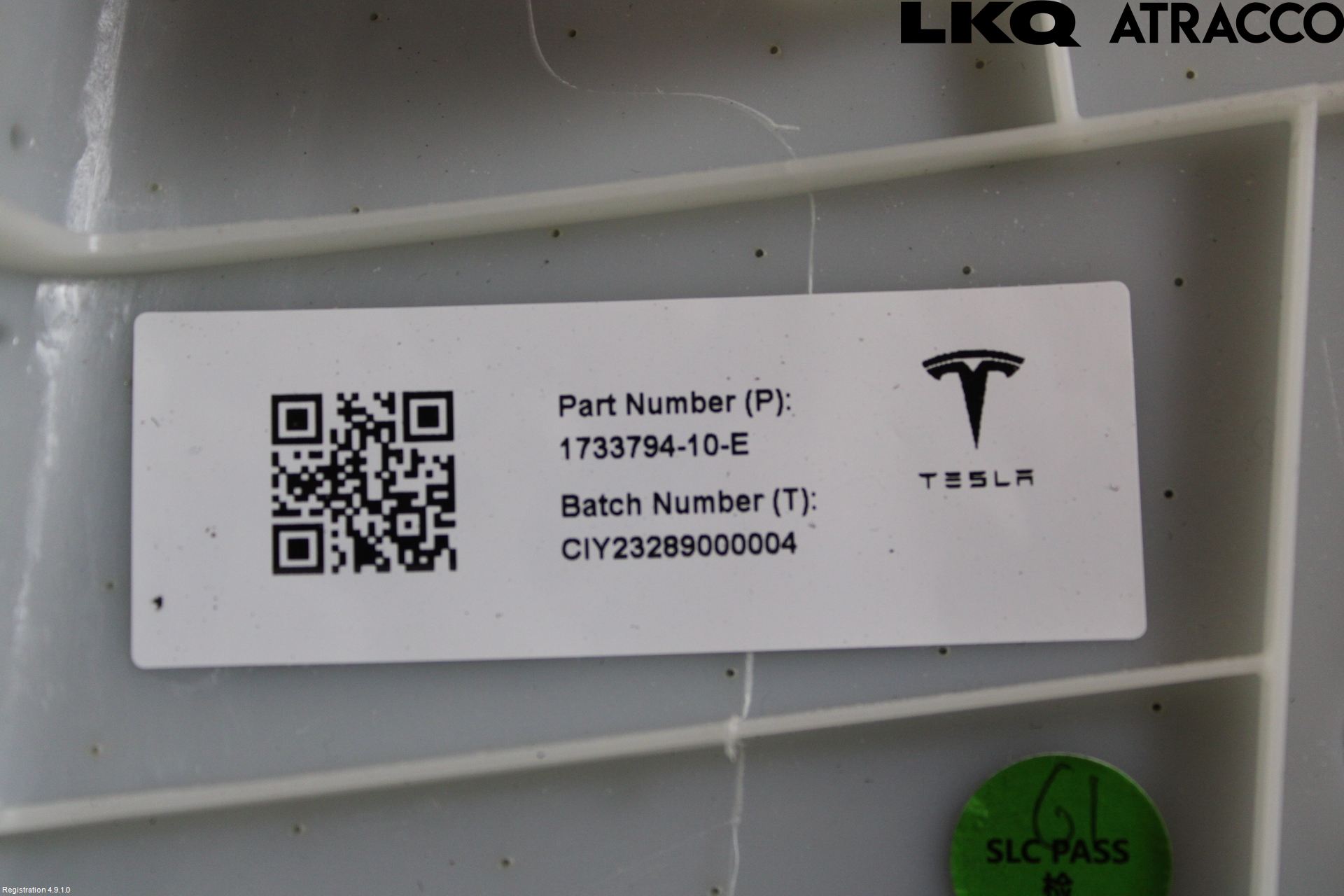 Tesla MODEL 3 17- Innr Deksel A-B-C Stolpe