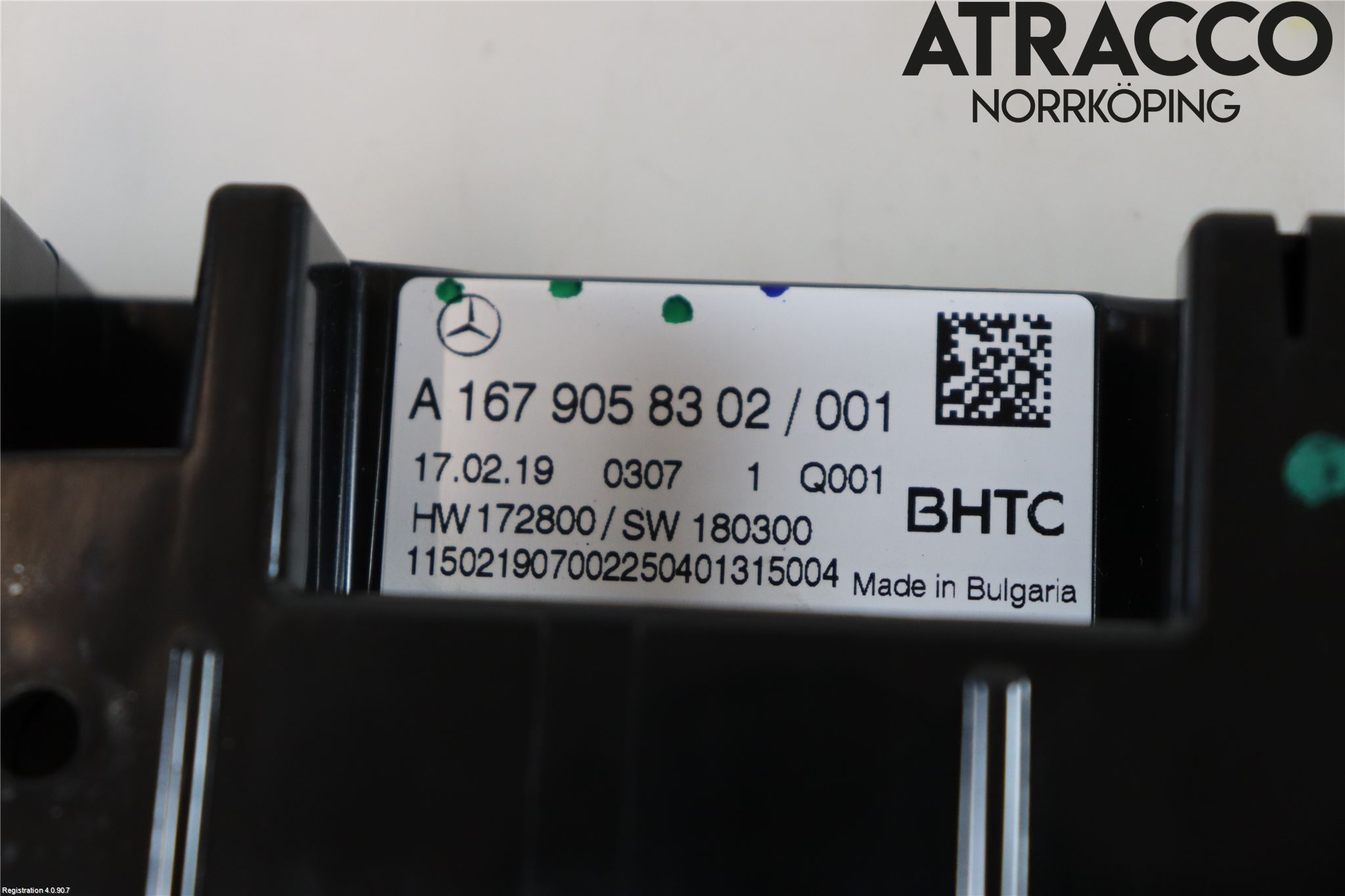 Mercedes-Benz MB A-KLASS (W177) 18- Varmeapparat Panel(Regulering)