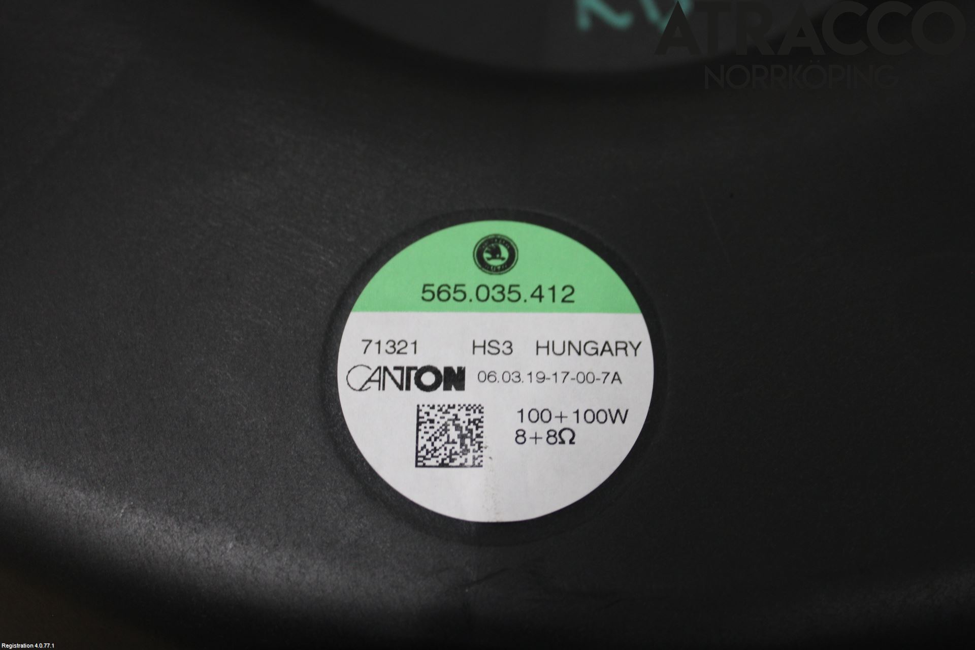 Skoda KODIAQ 17-24 Innr Høyttaler