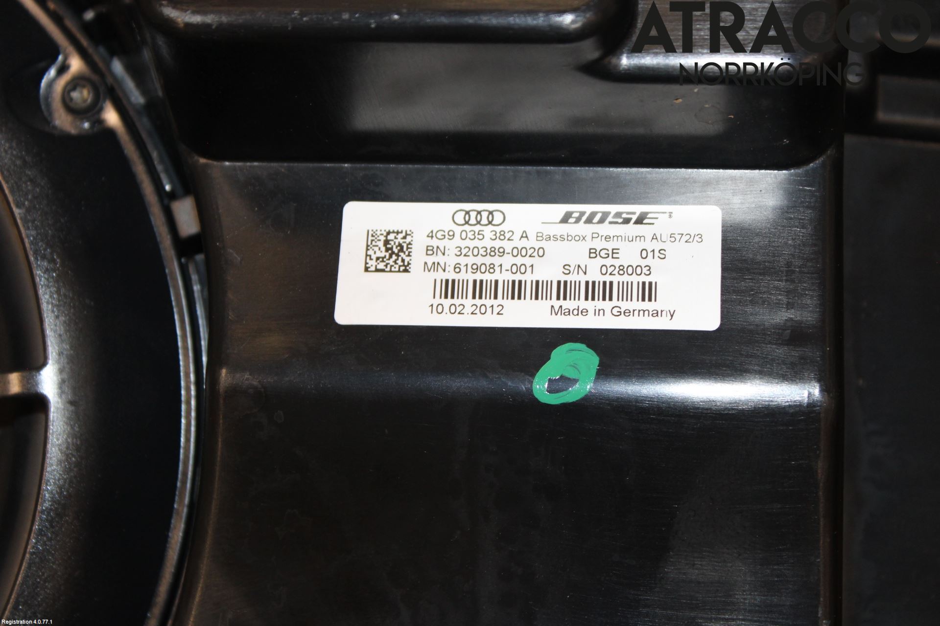Audi A7/S7 4G 11-17 Innr Høyttaler