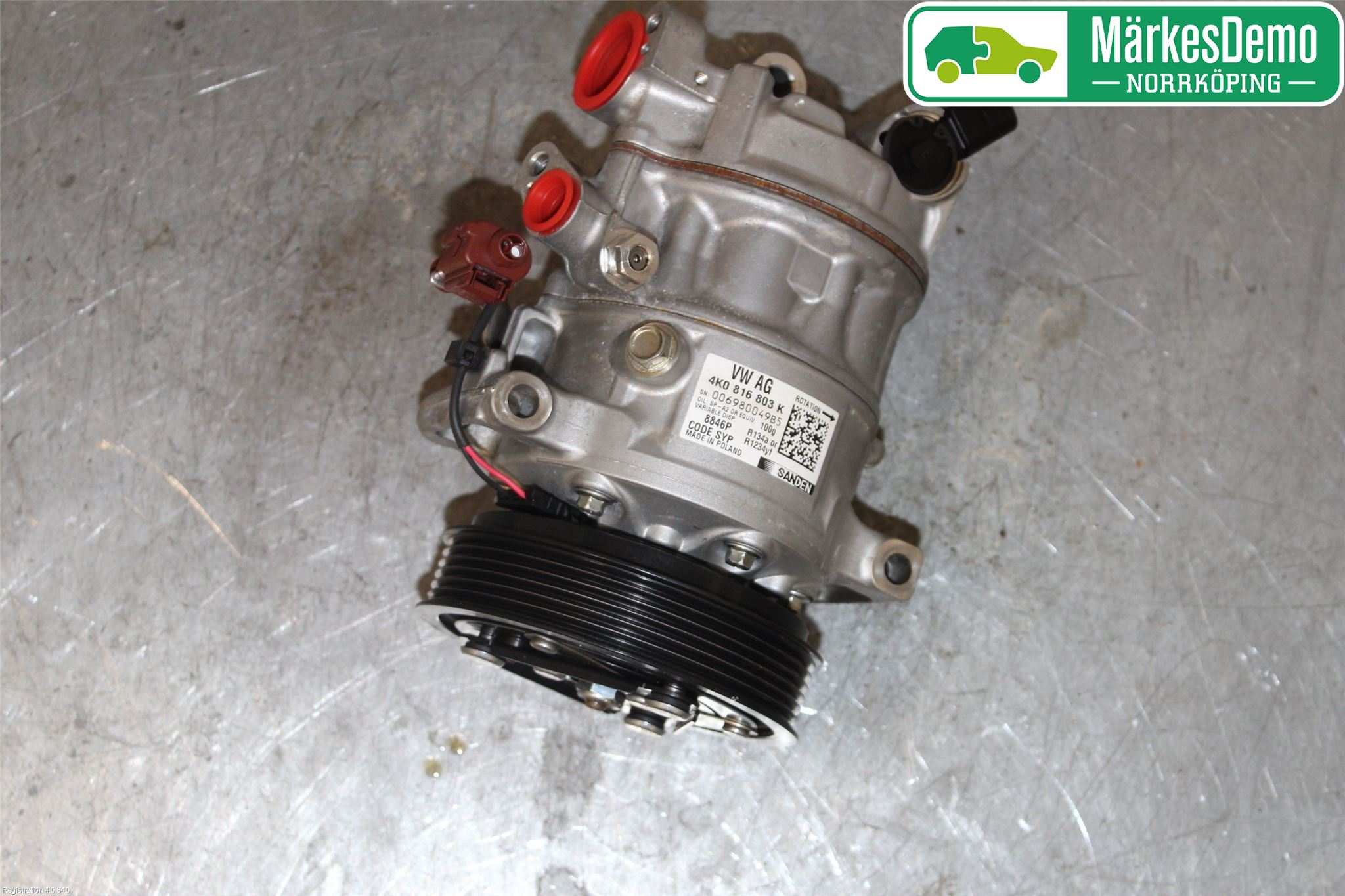 Audi A6 F2/C8 19- Varme Ac Kompressor