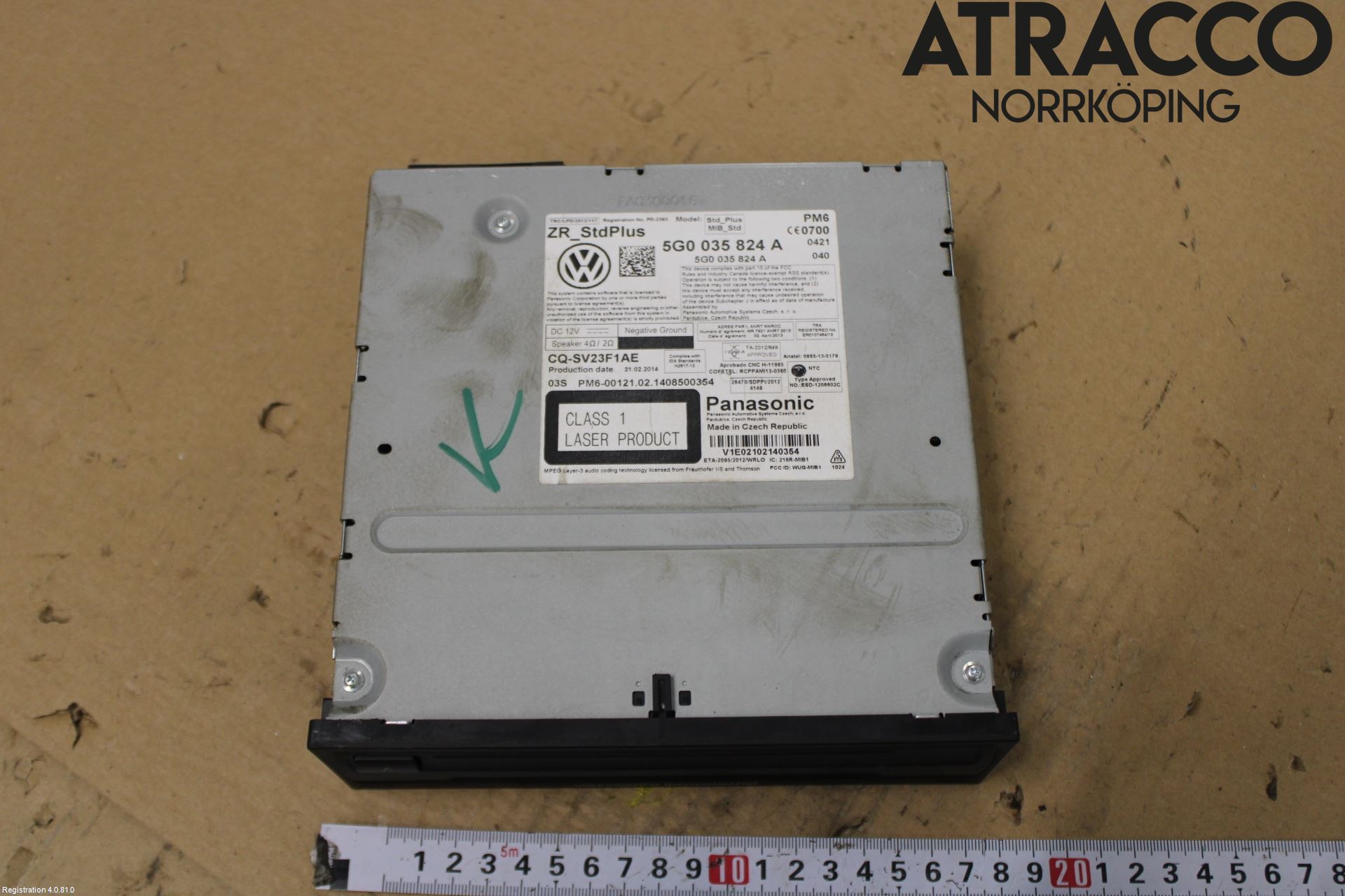 Volkswagen VW GOLF / E-GOLF VII 13-20 Stereo Radio Med Cd