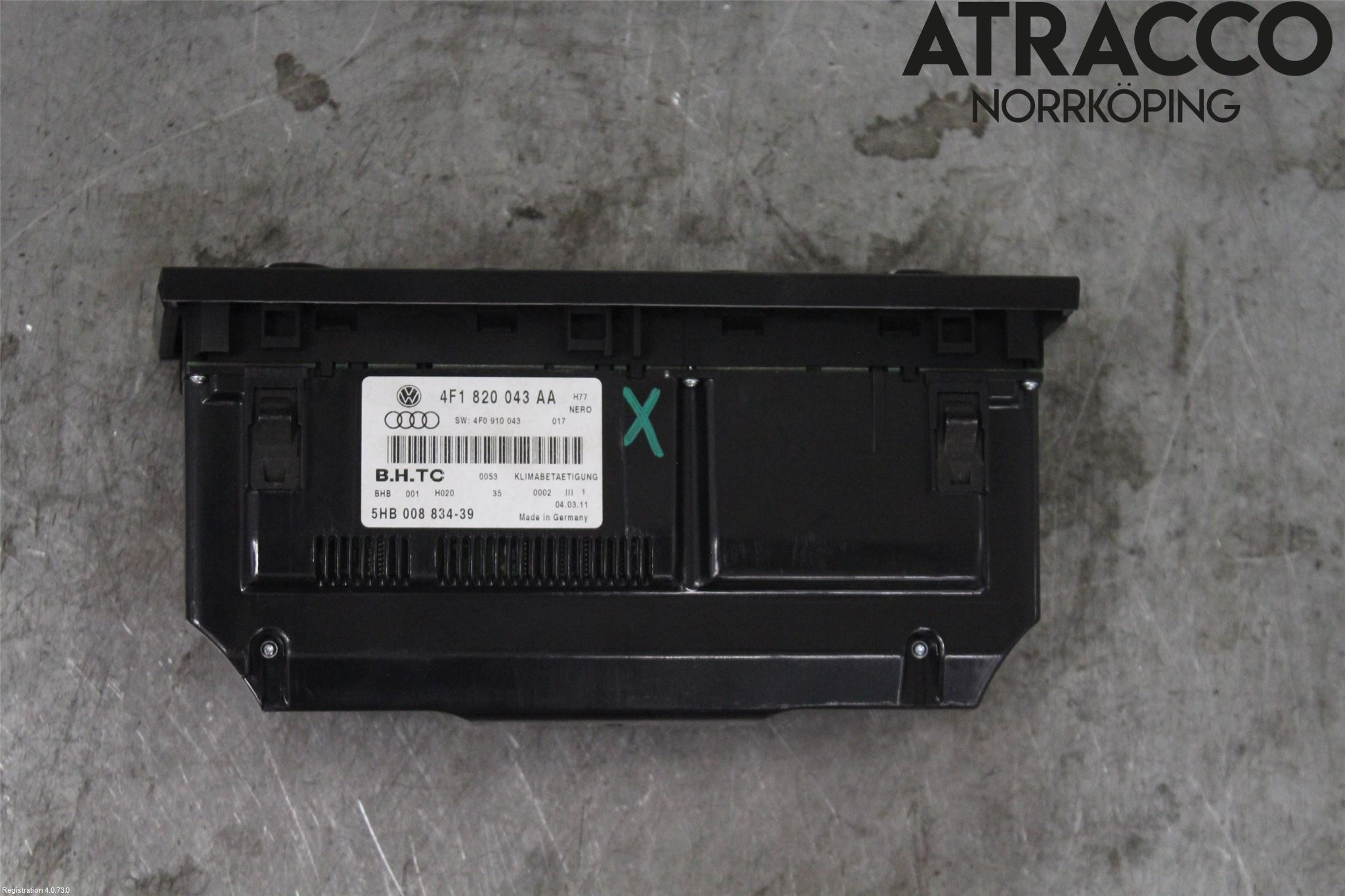 Audi A6/S6     05-11 Varmeapparat Panel(Regulering)