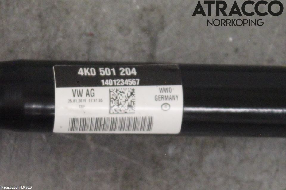 Audi A6 F2/C8 19- Drivaksel Bak Kompl Høyre
