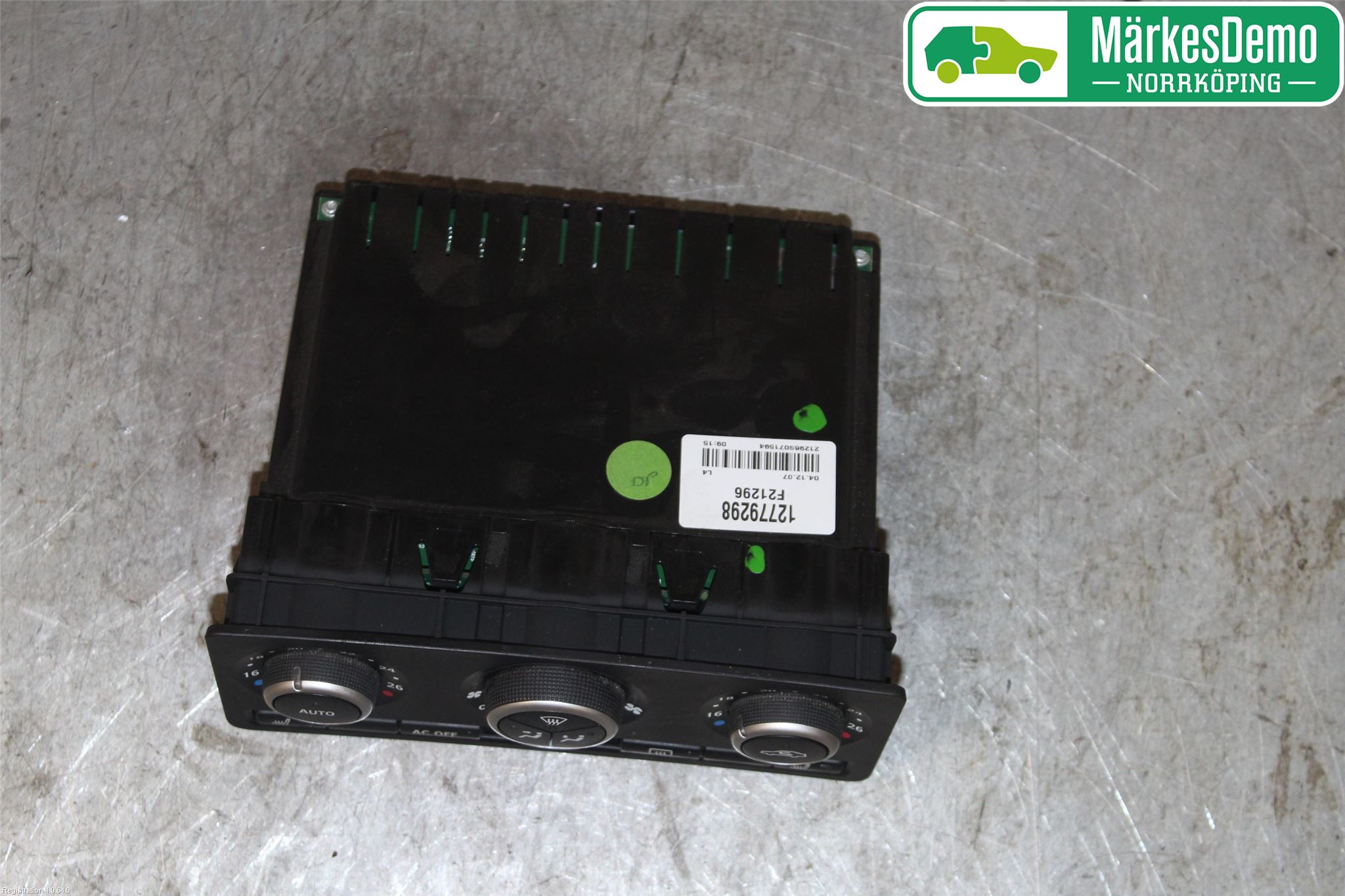 Saab 9-5     06-10 Varmeapparat Panel(Regulering)