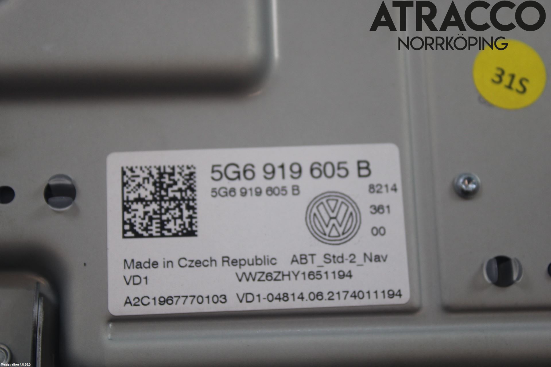 Volkswagen VW TIGUAN 16-24 Multifunktionsdisplay