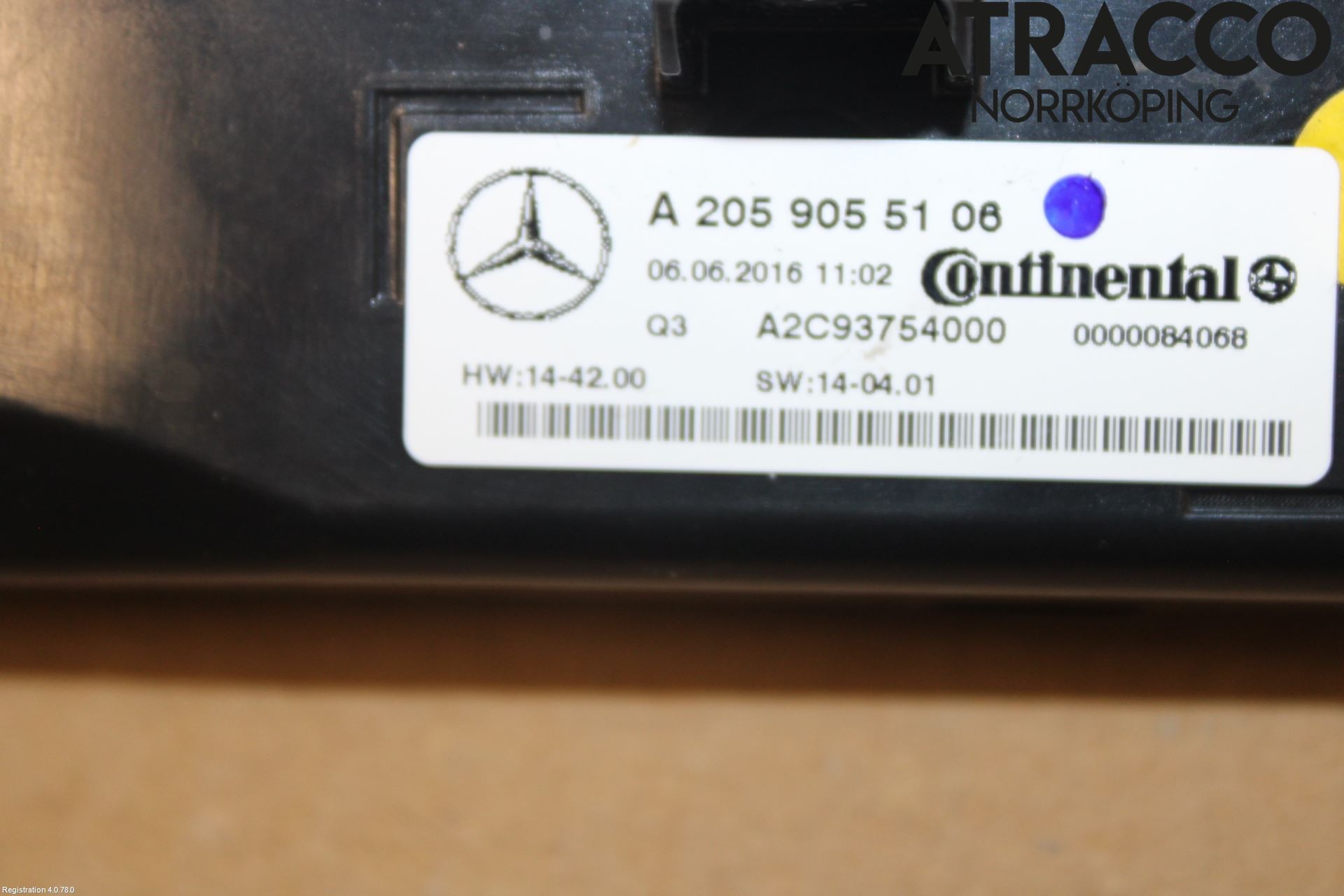 Mercedes-Benz MB GLC-KLASS (X253/C253) 15-22 Varmeapparat Panel(Regulering)