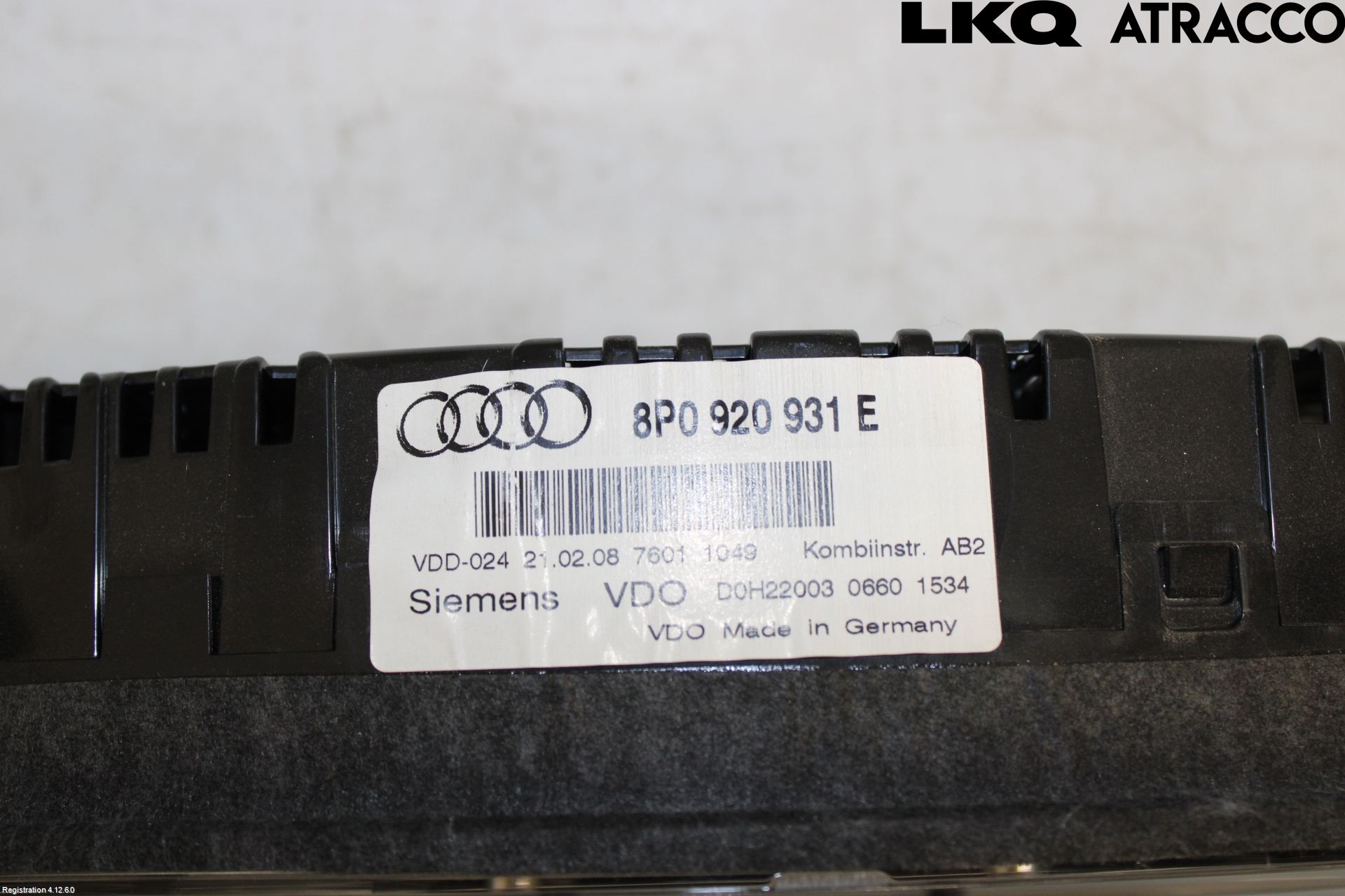 Audi A3/S3 05-13 Instr Kombinert
