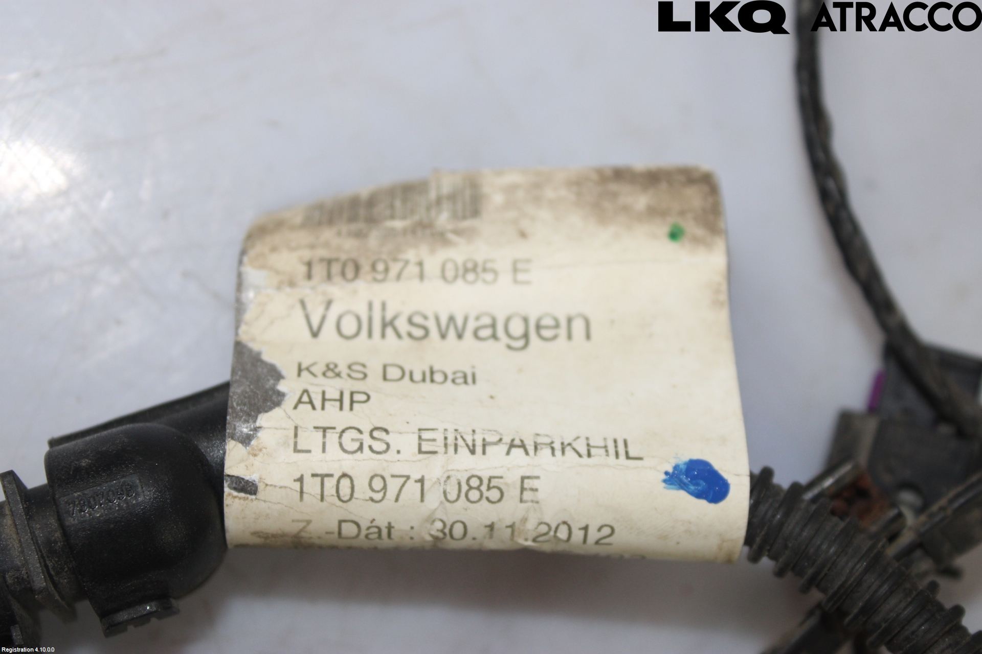 Volkswagen VW TOURAN 10-15 Sensor Ryggesensor