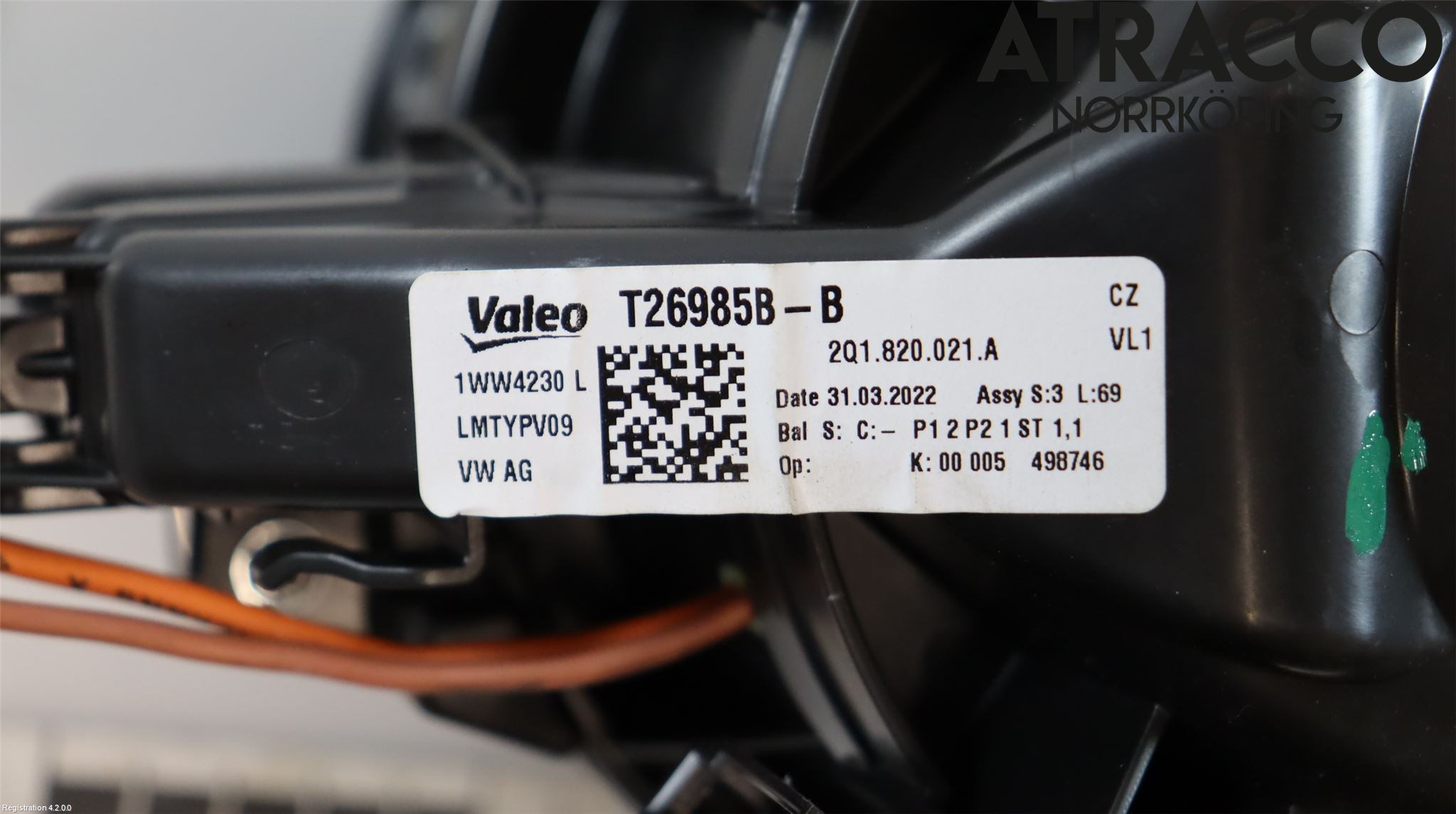 Skoda KAMIQ 20- Varmeapparat Viftemotor