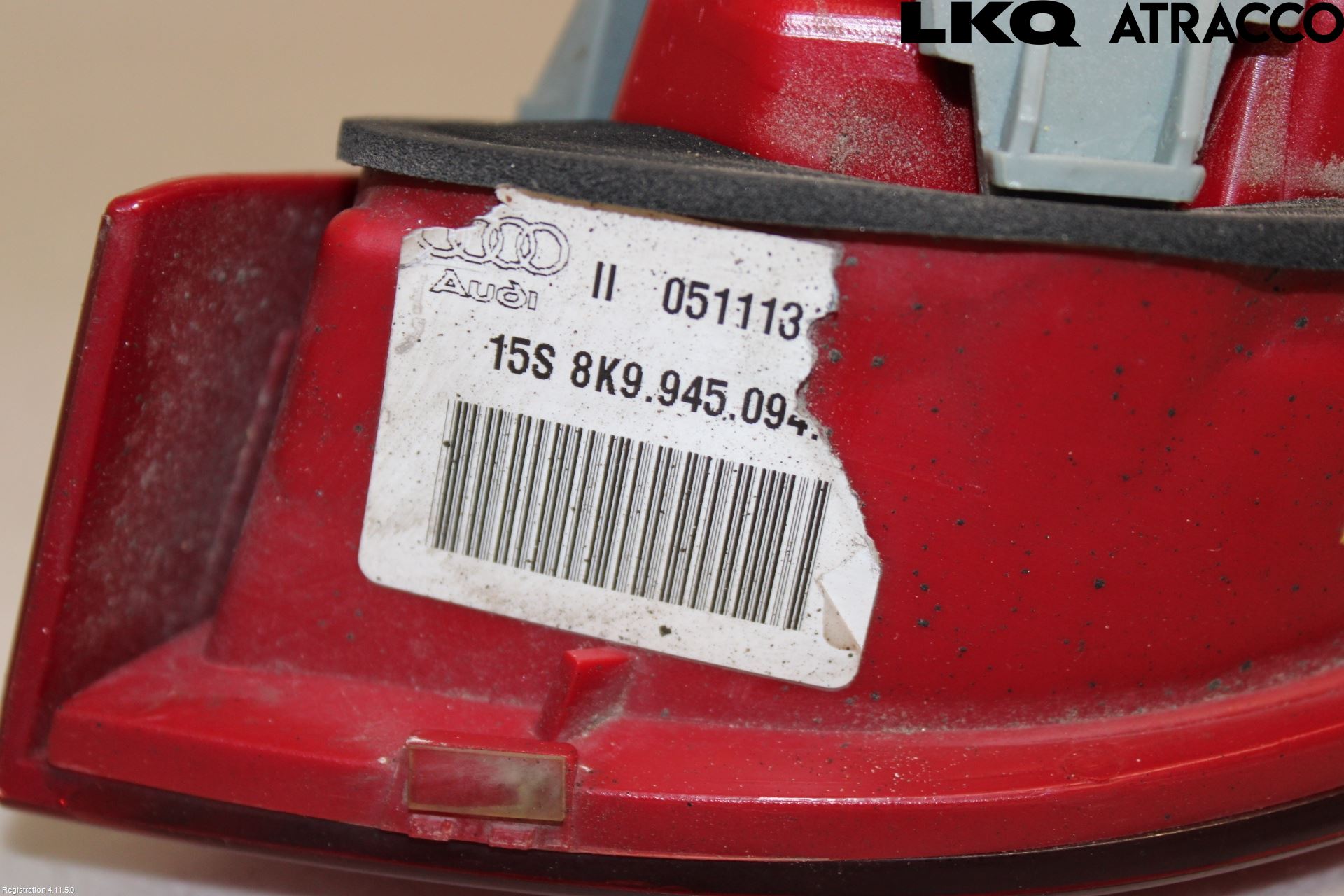 Audi A4 12-15 Baklykt Høyre  På Luke(Indre)