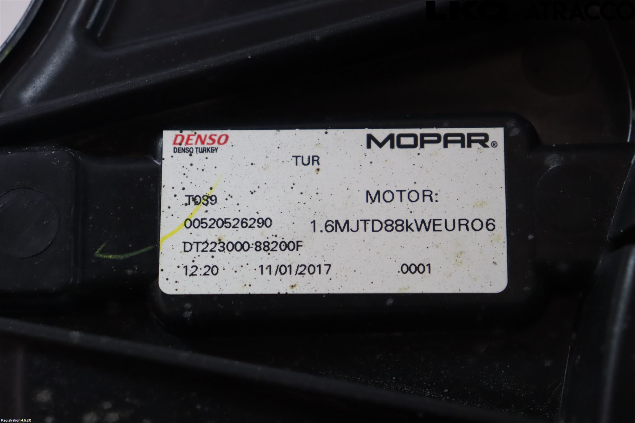 Fiat TIPO/CROSS 16- Kjølevifte Elektrisk