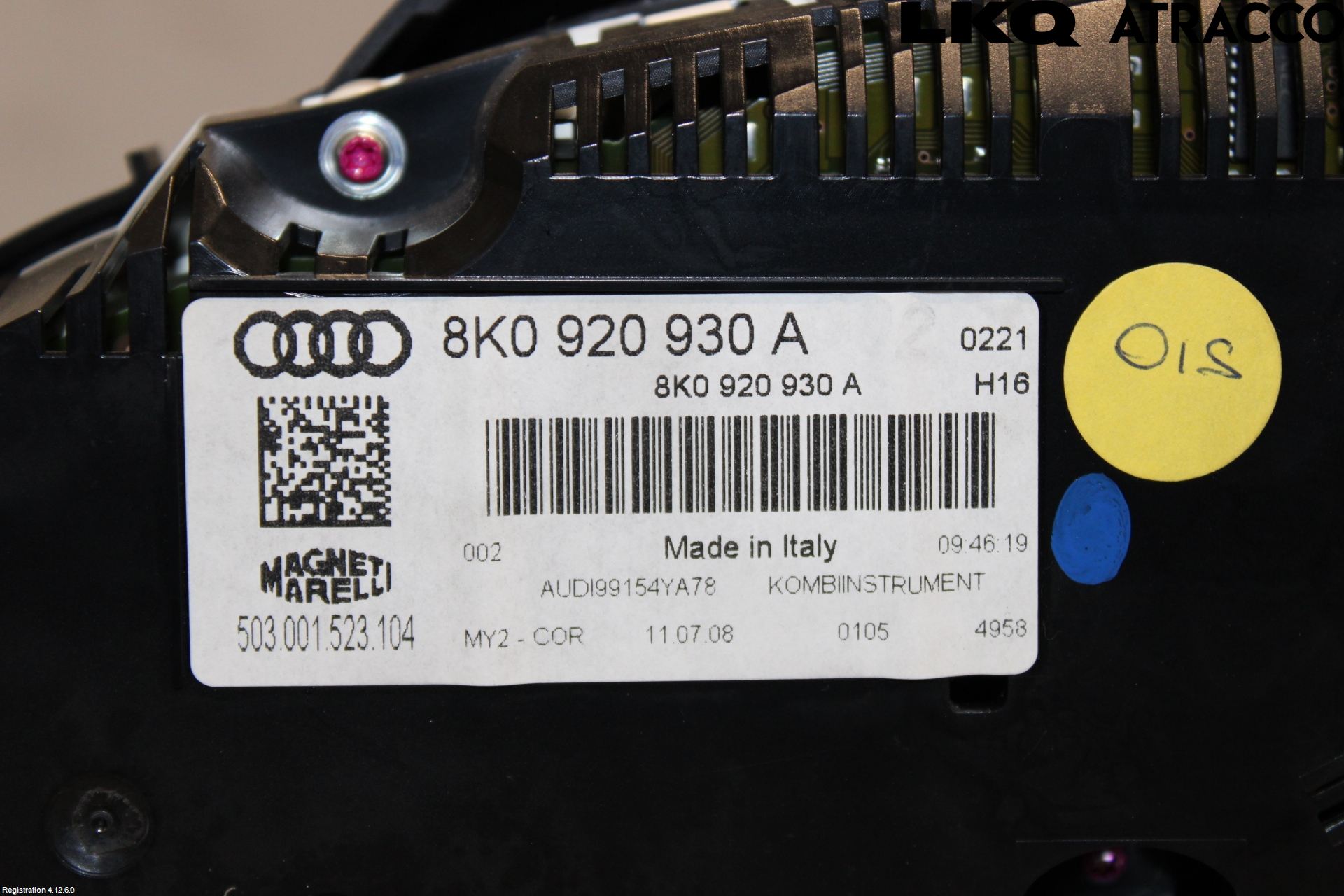 Audi A4/S4 08-11 Instr Kombinert