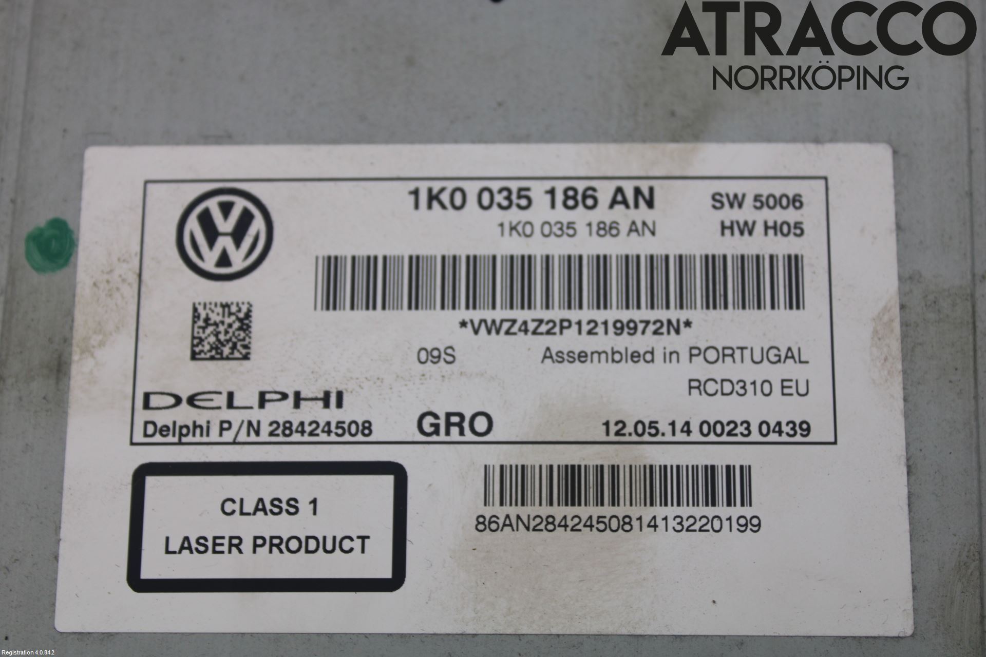 Volkswagen VW CADDY 11-15 Stereo Radio Med Cd