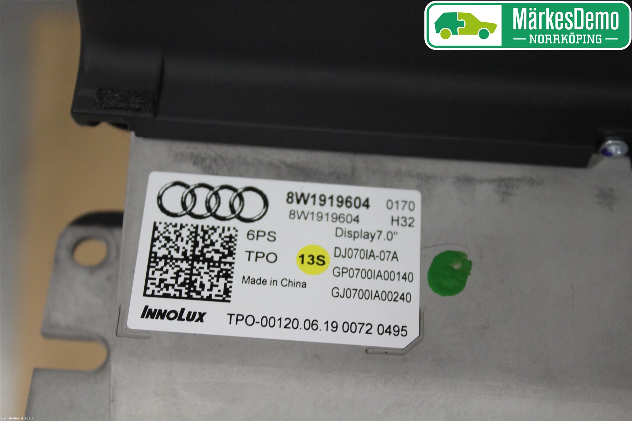 Audi A5 17- Instr Skjerm Dvd-Gps-Ac-Tlf