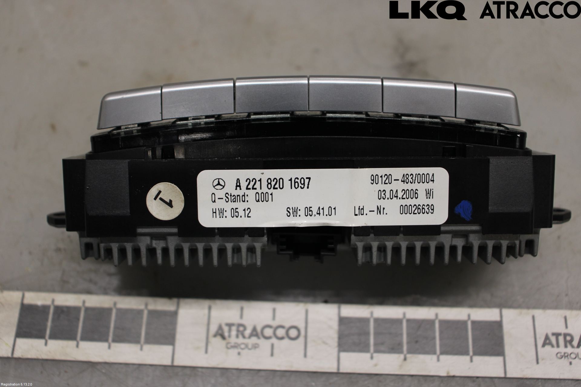 Mercedes-Benz MB S-KLASS (W221) 05-13 Varme Ac Betjening-Display