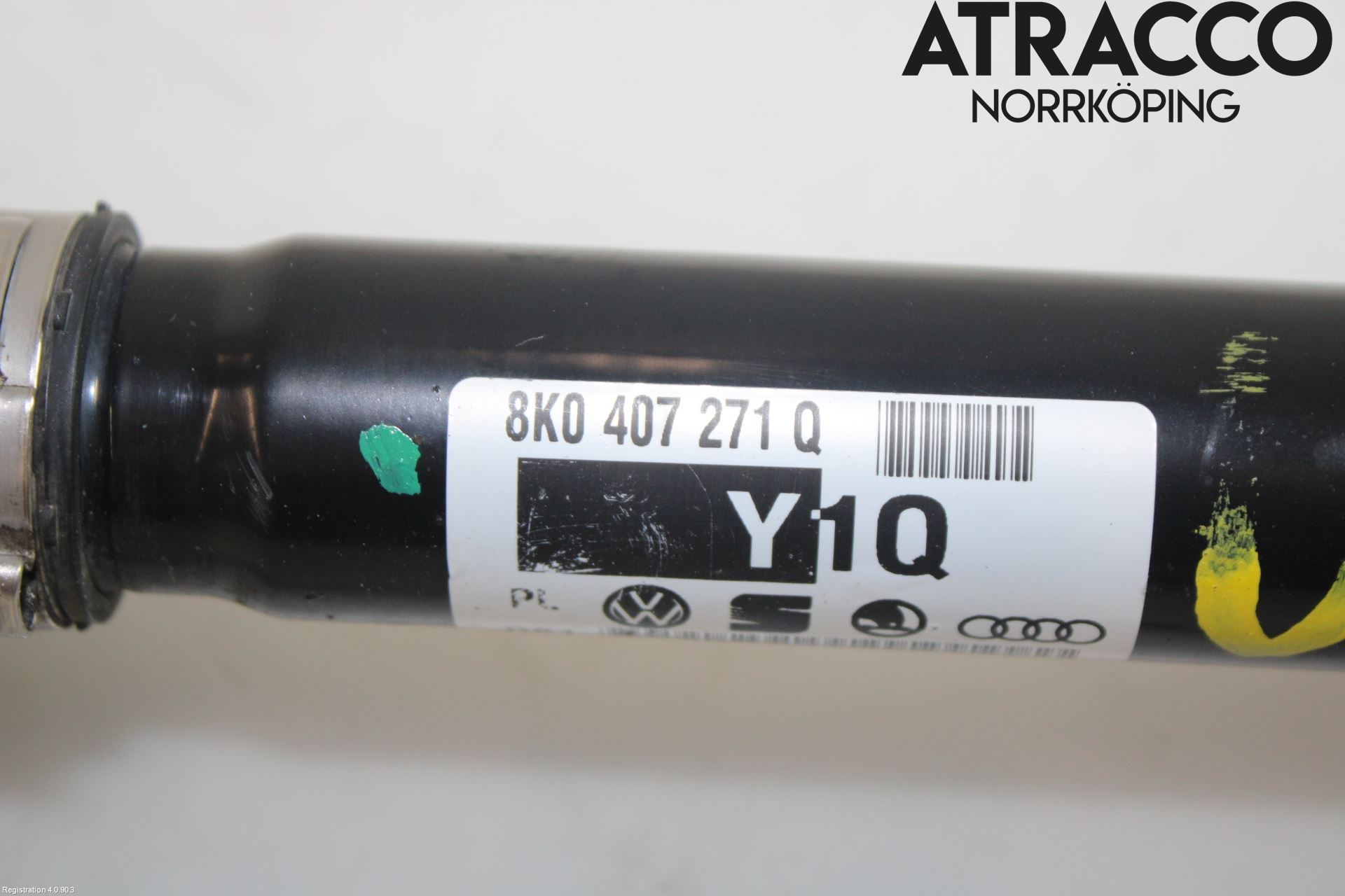 Audi A4/S4 08-11 Drivaksel Foran Kompl Venstre